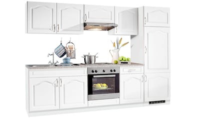 wiho Küchen Küchenzeile »Linz«, mit E-Geräten, Breite 270 cm, mit Edelstahl-Kochmulde kaufen