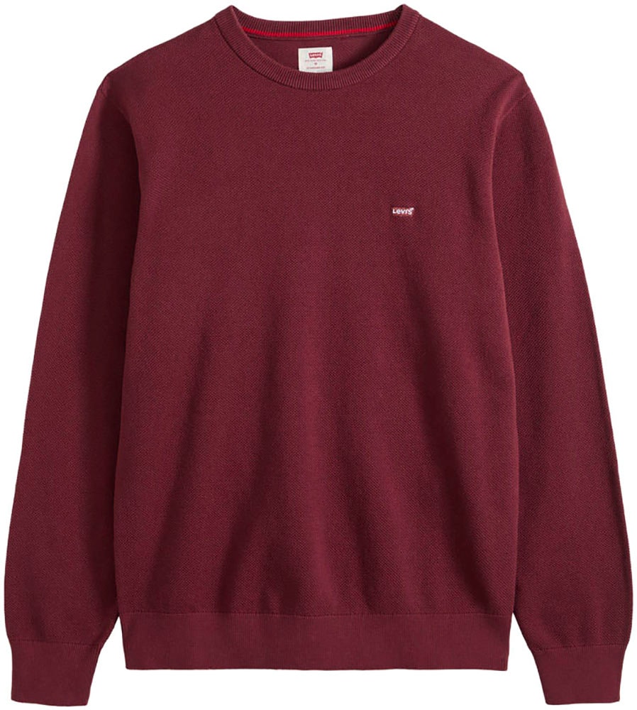 Levi's® Rundhalspullover »LIGHTWEIGHT HM SWEATER« Feingerippte Abschlüsse