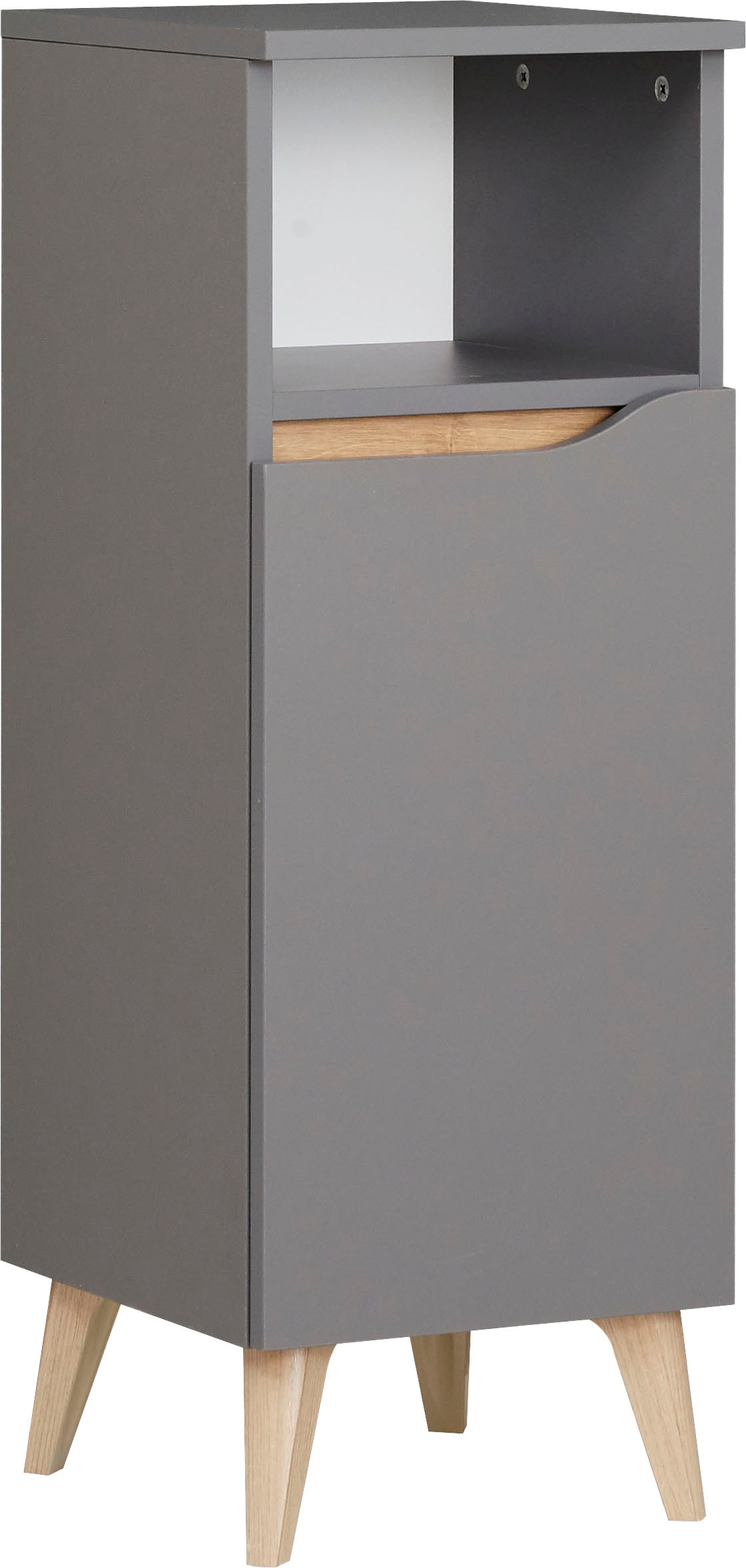 Saphir Möbelfuß »Quickset Fuß-Set, 2er Set Möbelfüße in Holzoptik, 12 cm hoch« 2 Stk. tlg. Möbelbeine aus Kunststoff, 2 Stück Badmöbel-Füße, Füße für Möbel