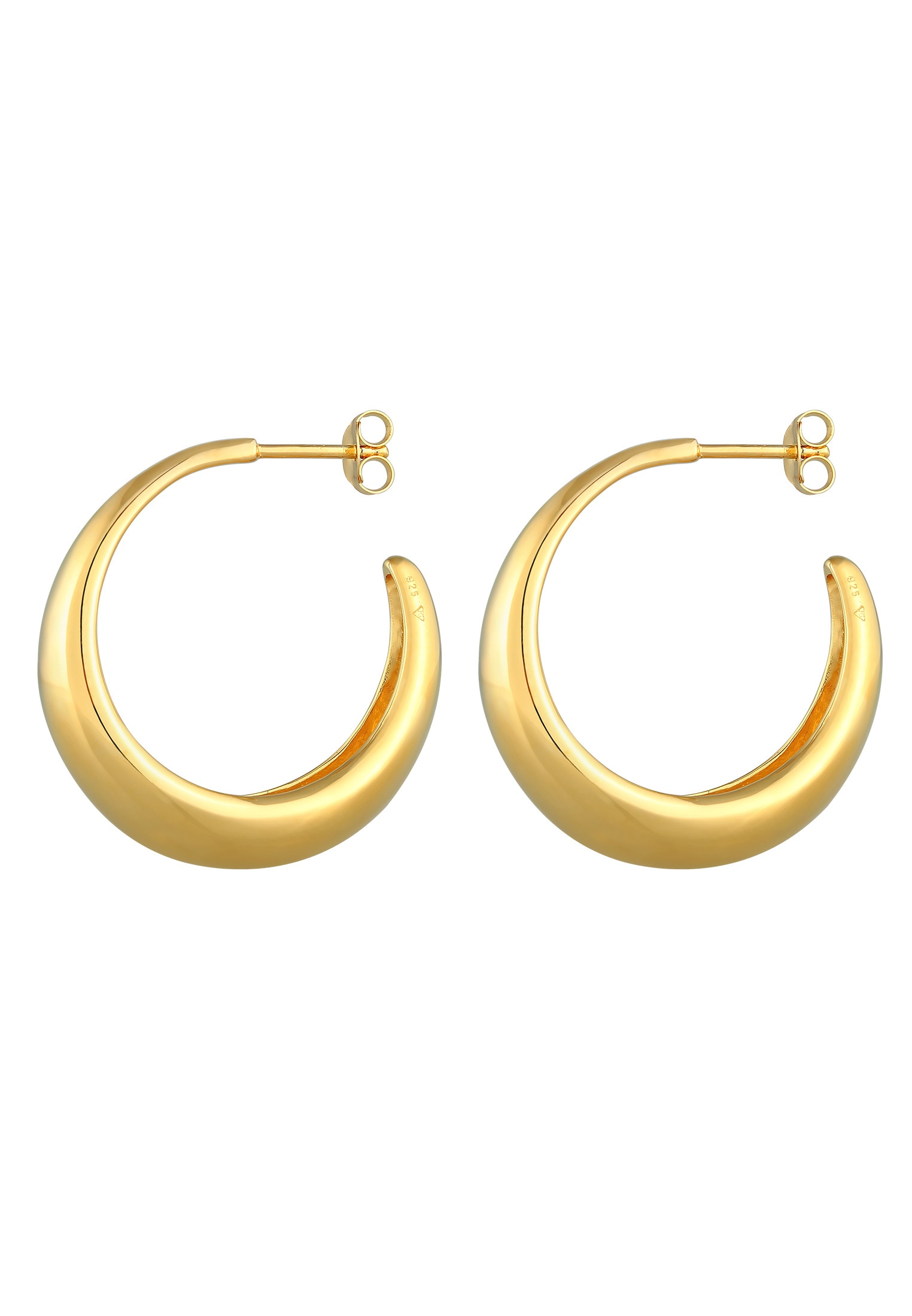 Elli Paar Creolen »Ohrringe Creolen Ohrstecker Chunky 925 Sterling Silber«