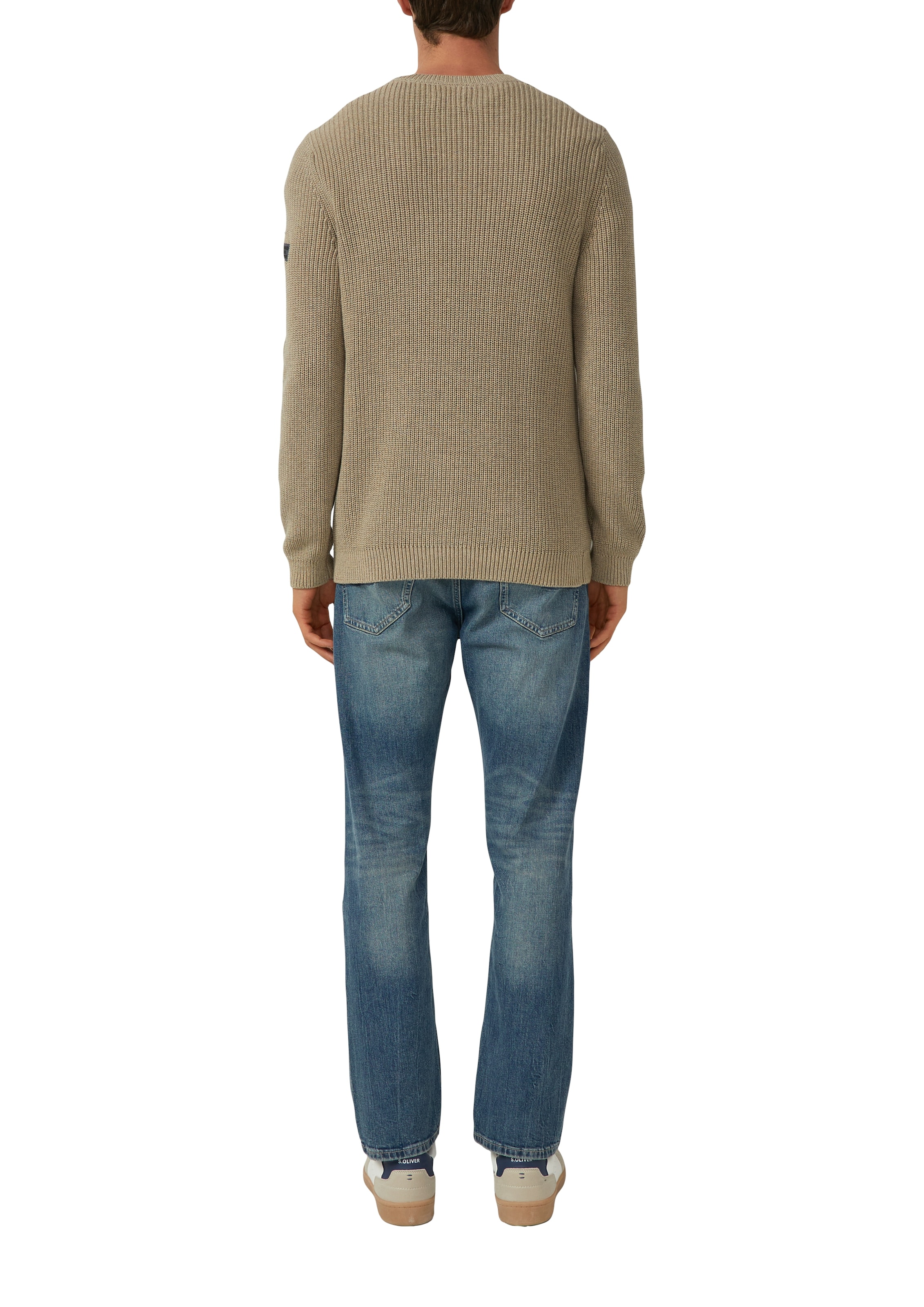 s.Oliver Strickpullover mit Rippbündchen
