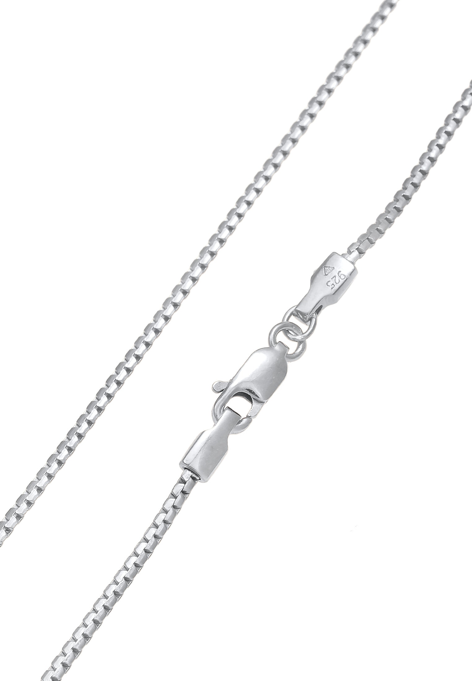 Elli Kette ohne Anhänger »Halskette Venezianer Basic Kette (1 mm) Karabiner 925 Silber«