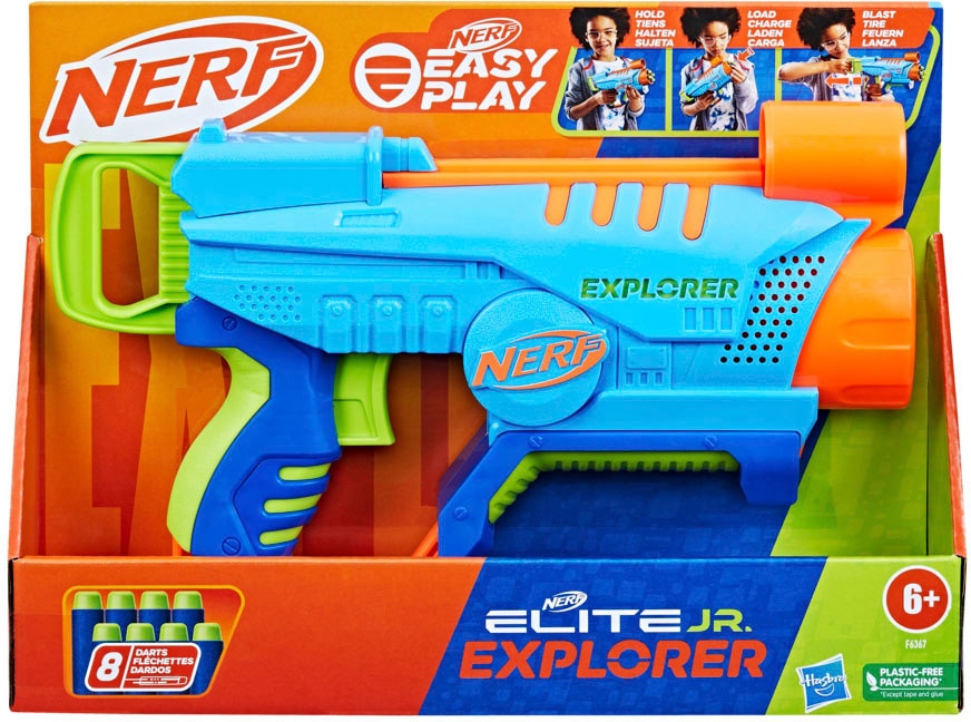 Hasbro Blaster »Nerf Elite Jr, Explorer«, inklusive 8 Darts
