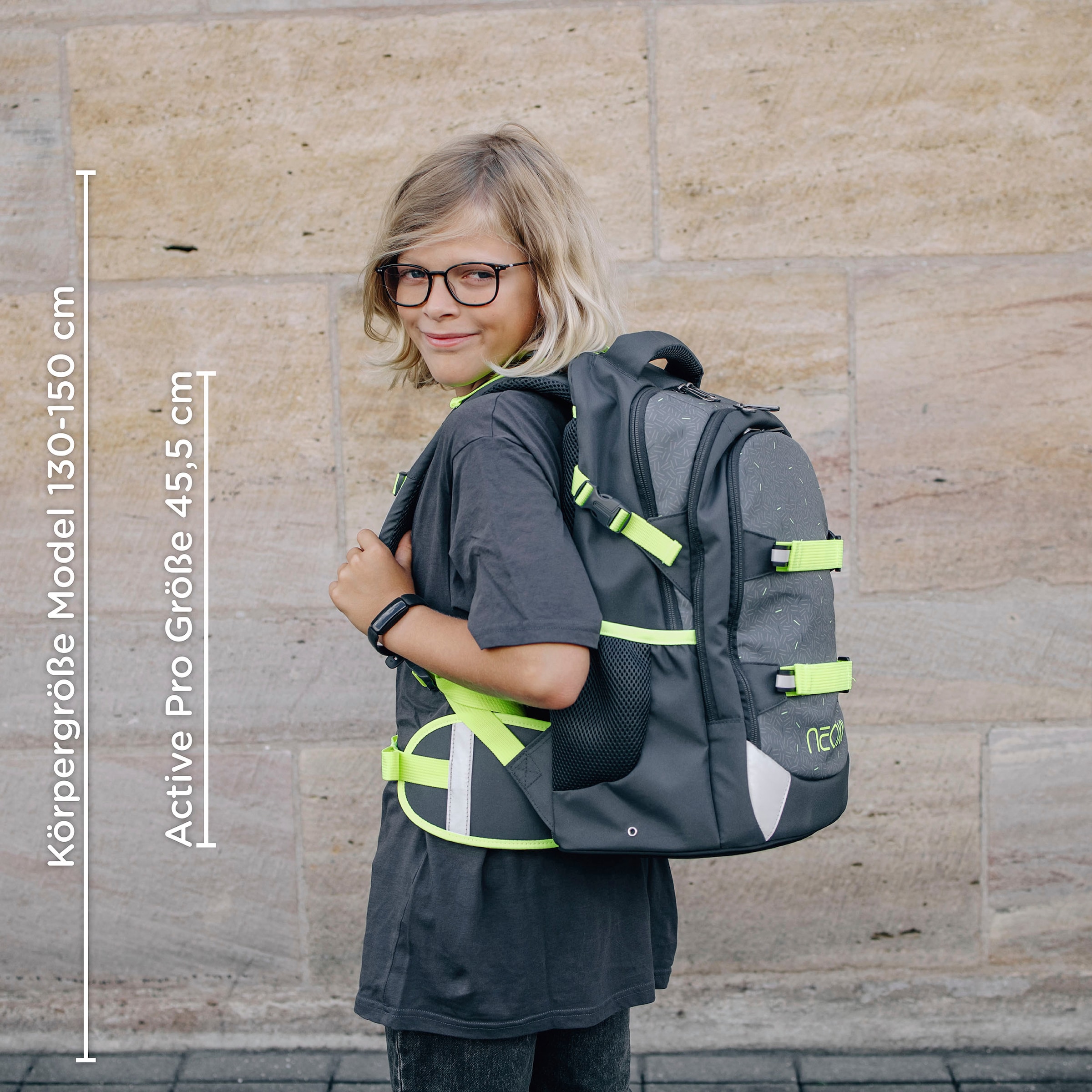 neoxx Schulrucksack »Active Pro, Boom«