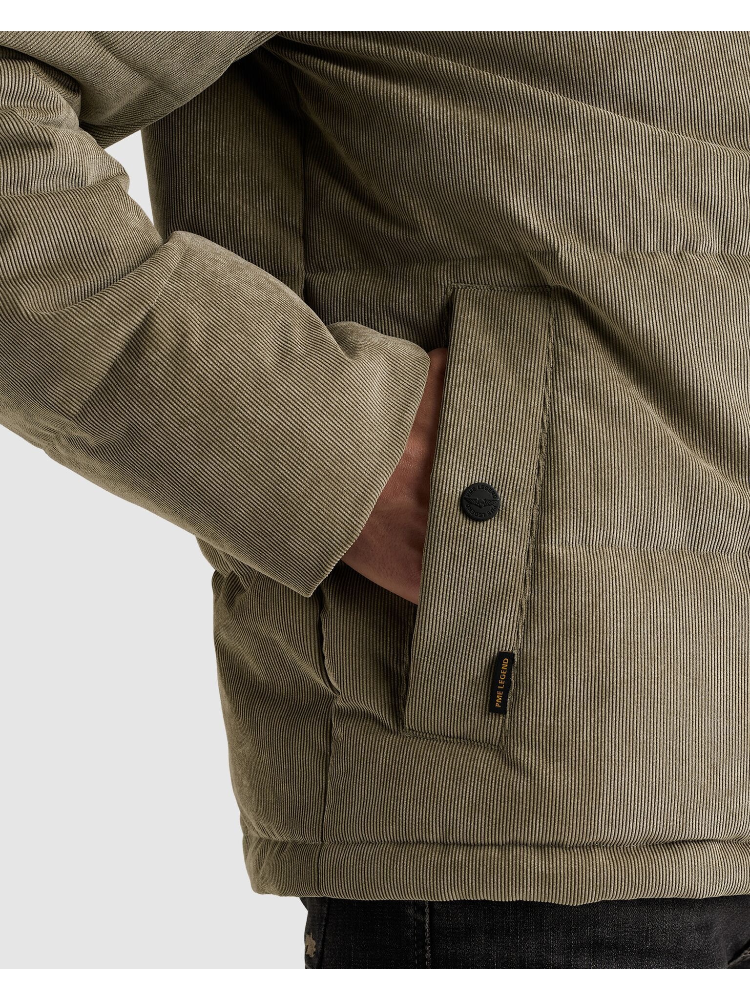 PME LEGEND Winterjacke »GOBBLER Clear Ford« mit Kapuze aus Feincord, warm wattiert