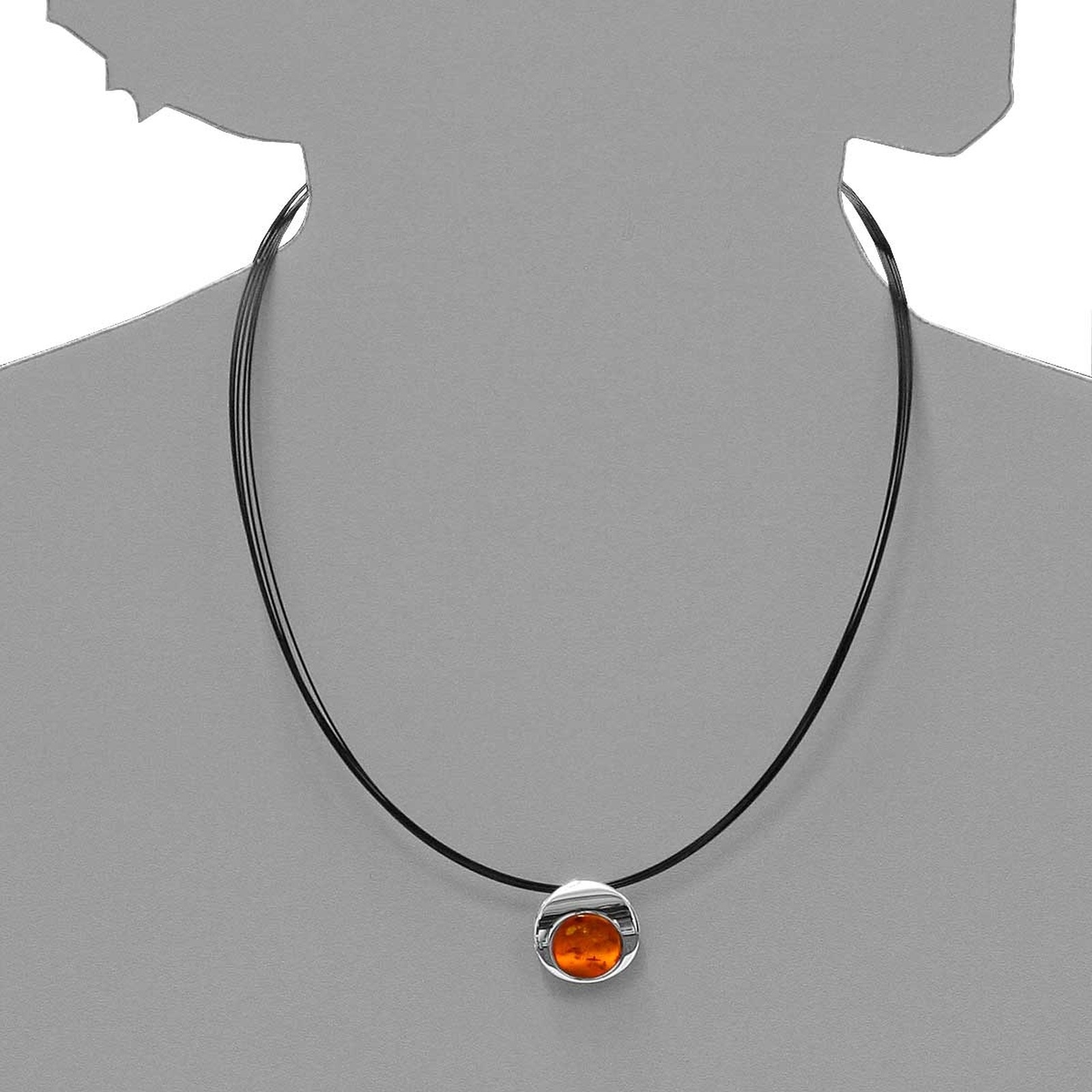 OSTSEE-SCHMUCK Kette mit Anhänger »- Gleiter-Alina 19 mm - Silber 925/000 - Bernstein«