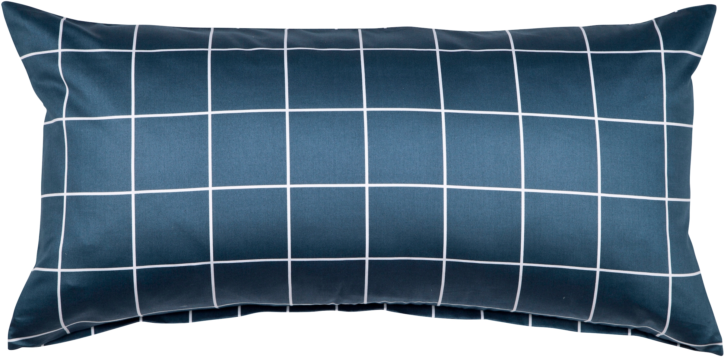 Janine Kissenbezug »modernclassic 39025, Mako-Satin aus 100% Baumwolle«, (2 St.), mit Reißverschluss, in Gr. 40x80 oder 80x80 cm, mit Karos und Streifen