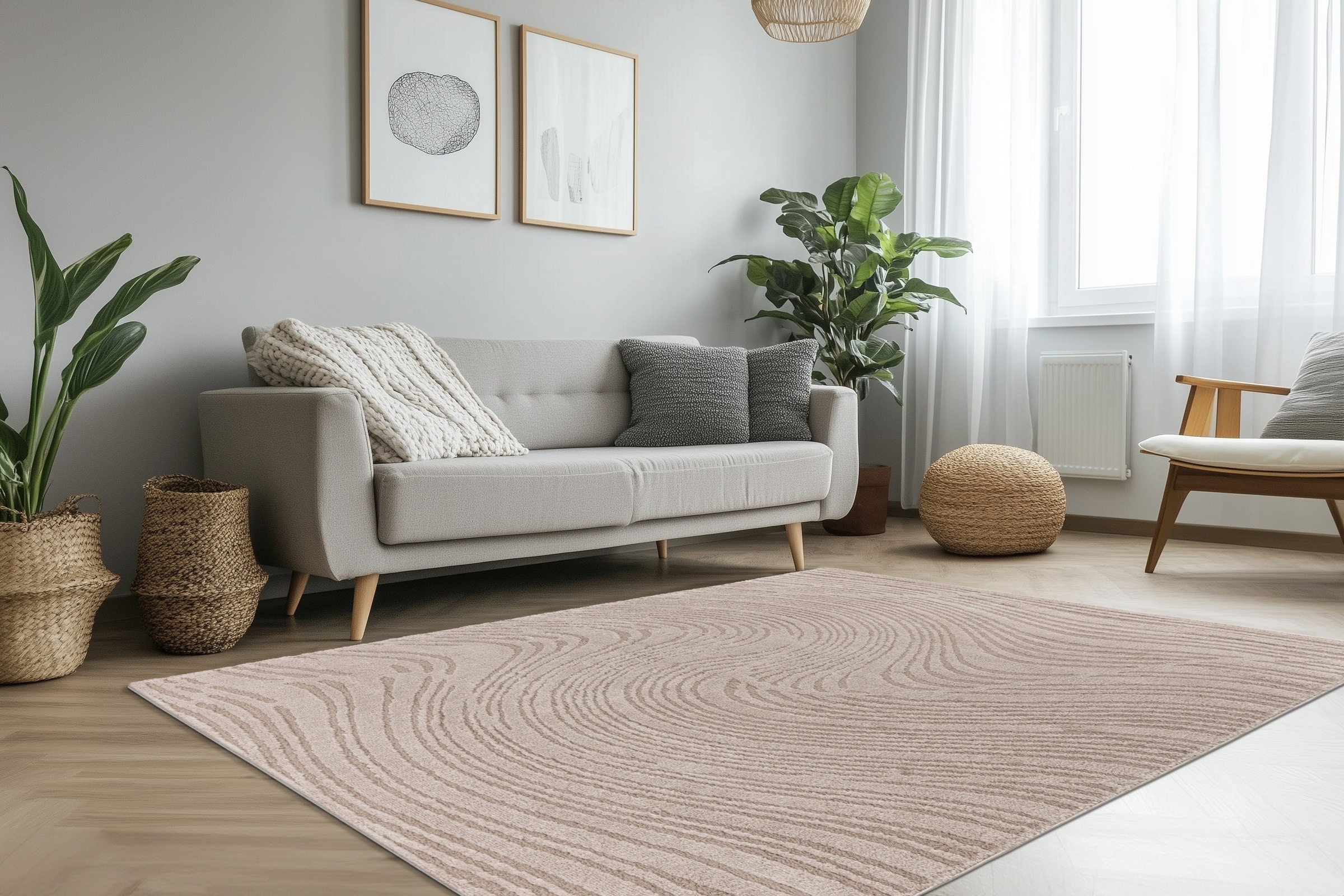 Kayoom Teppich »Angel 225« rechteckig 20 mm Höhe weicher Kurzflor, Wohnzimmer
