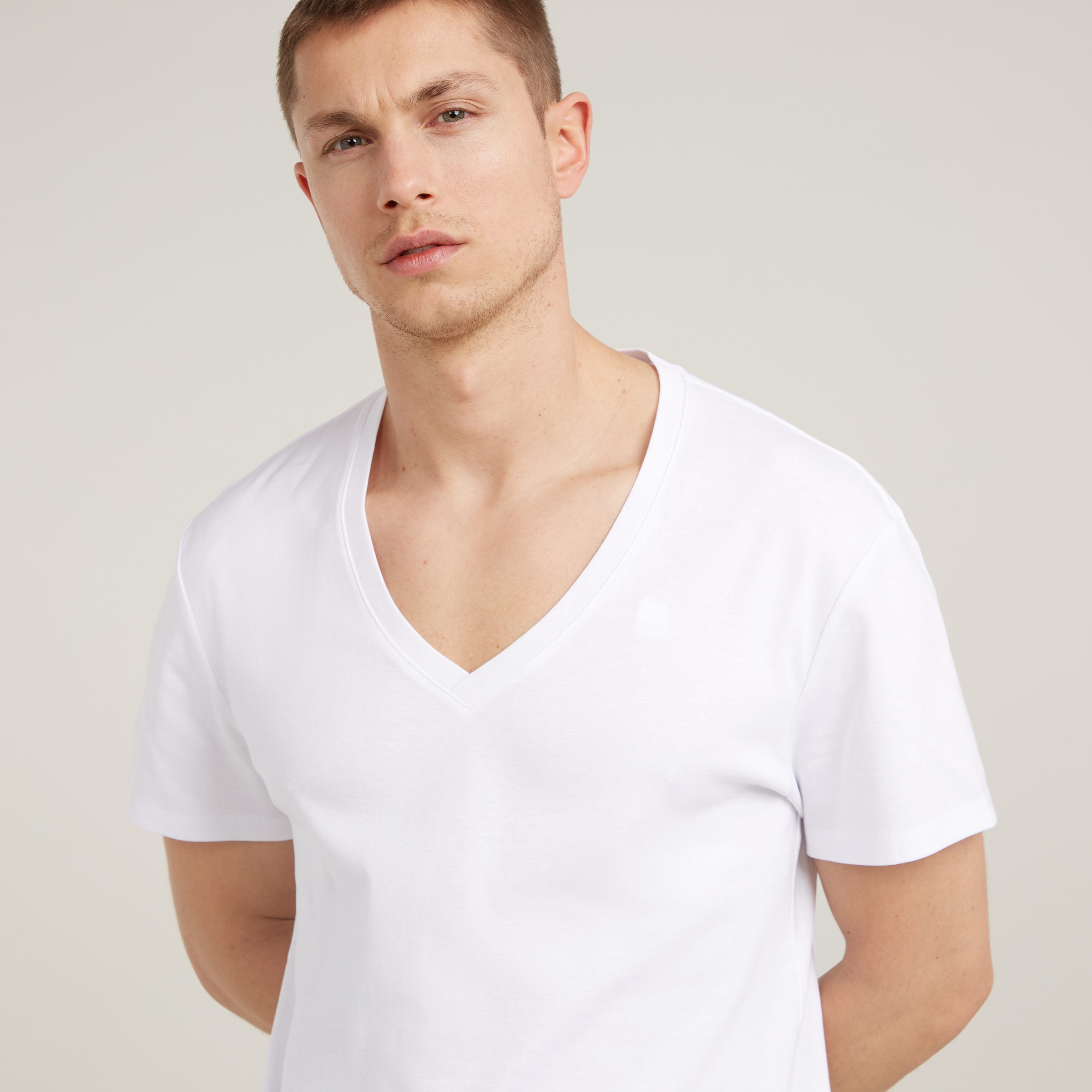 G-STAR V-Shirt, (Packung, 2 tlg.), im Zweierpack
