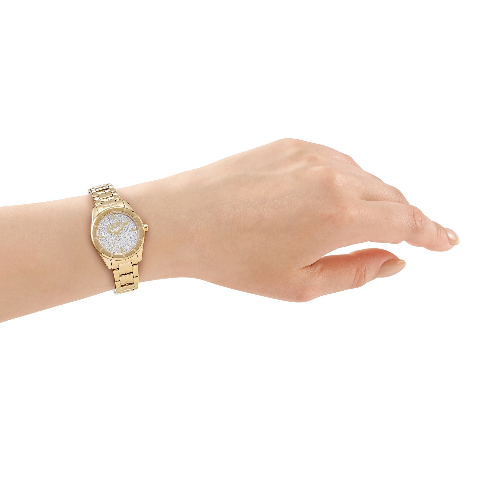 DKNY Quarzuhr »Evening Watch« Armbanduhr, Damenuhr, Edelstahlarmband, Ideal auch als Geschenk