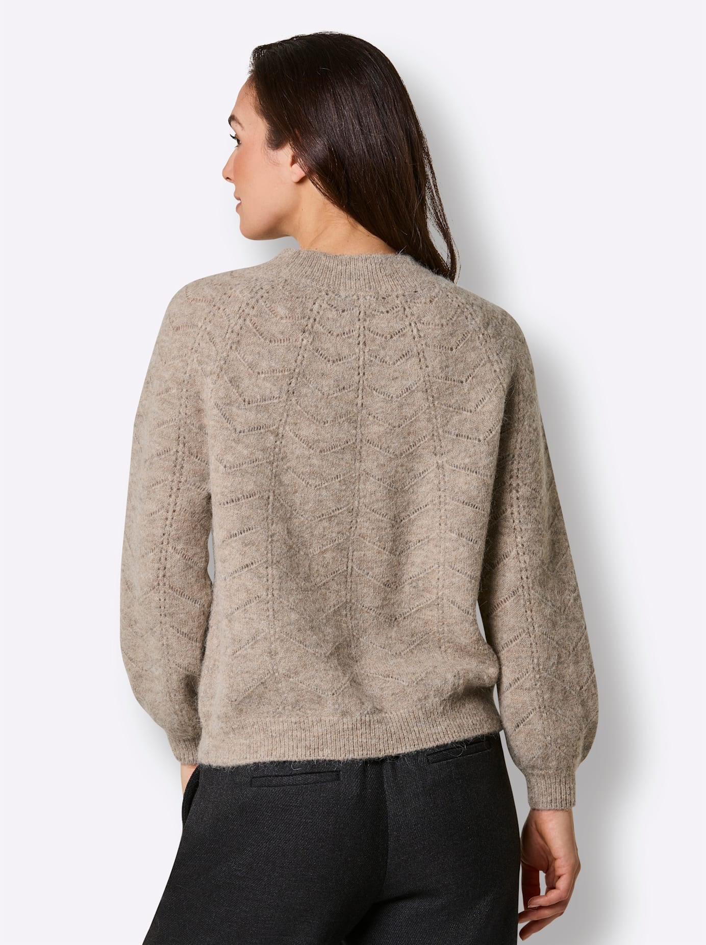 CREATION L PREMIUM Ajourpullover »Alpaka-Woll-Mix-Pullover«