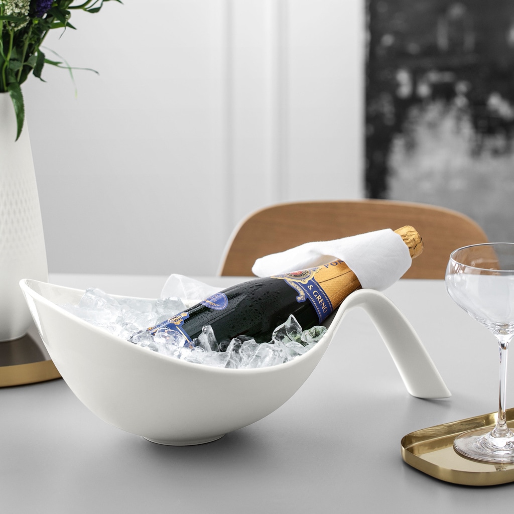 Villeroy & Boch Schale »Schüssel mit Griff Flow 1,8 l weiß«
