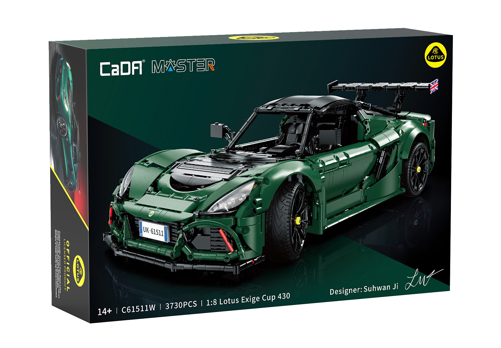 Jamara Konstruktions-Spielset »CaDA, Brick, Lotus Exige Cup 430 grün (402920)« im Maßstab 1:8