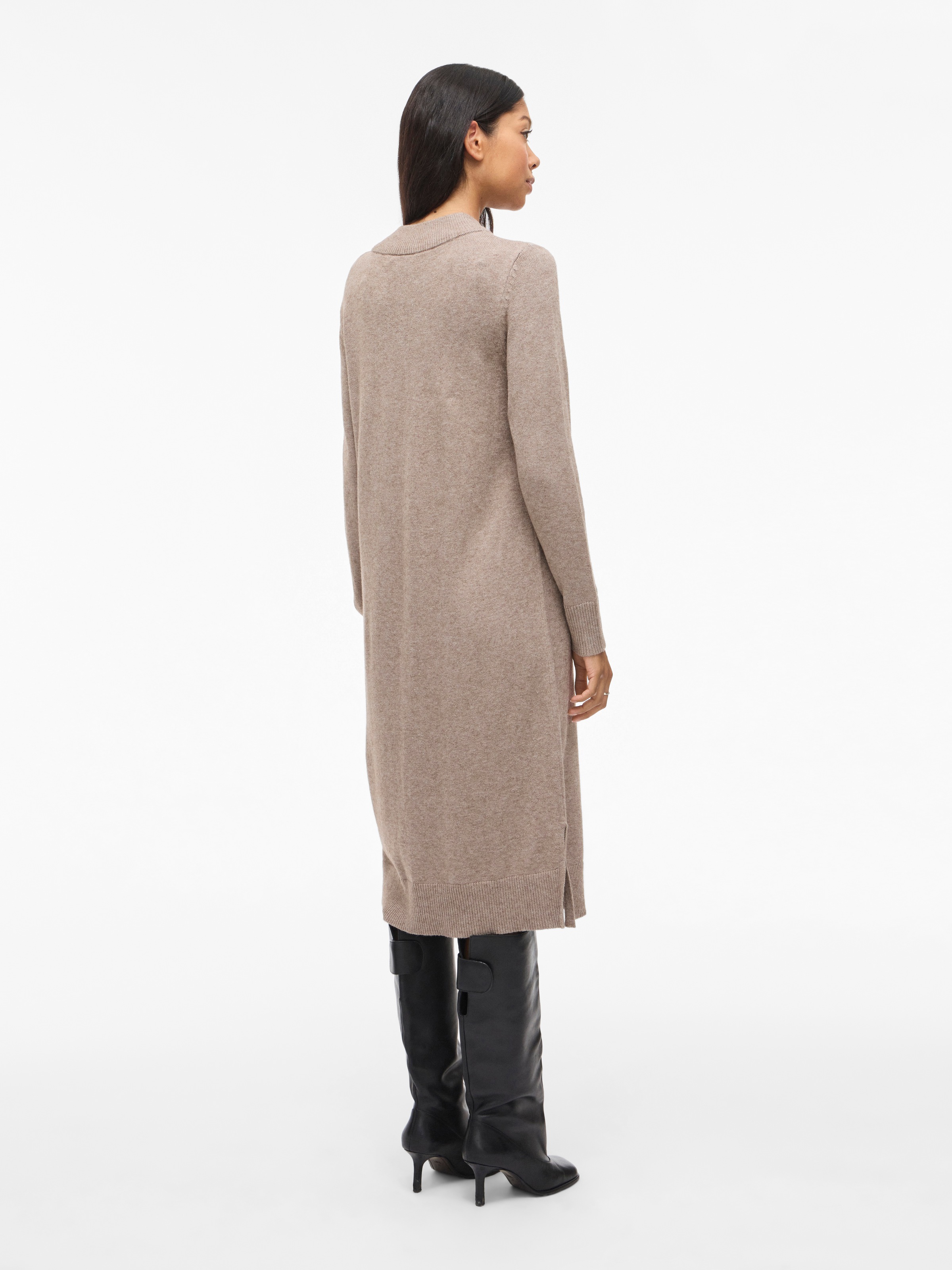Vila Strickkleid »VIRIL CREW NECK L/S MIDI DRESS - NOOS«