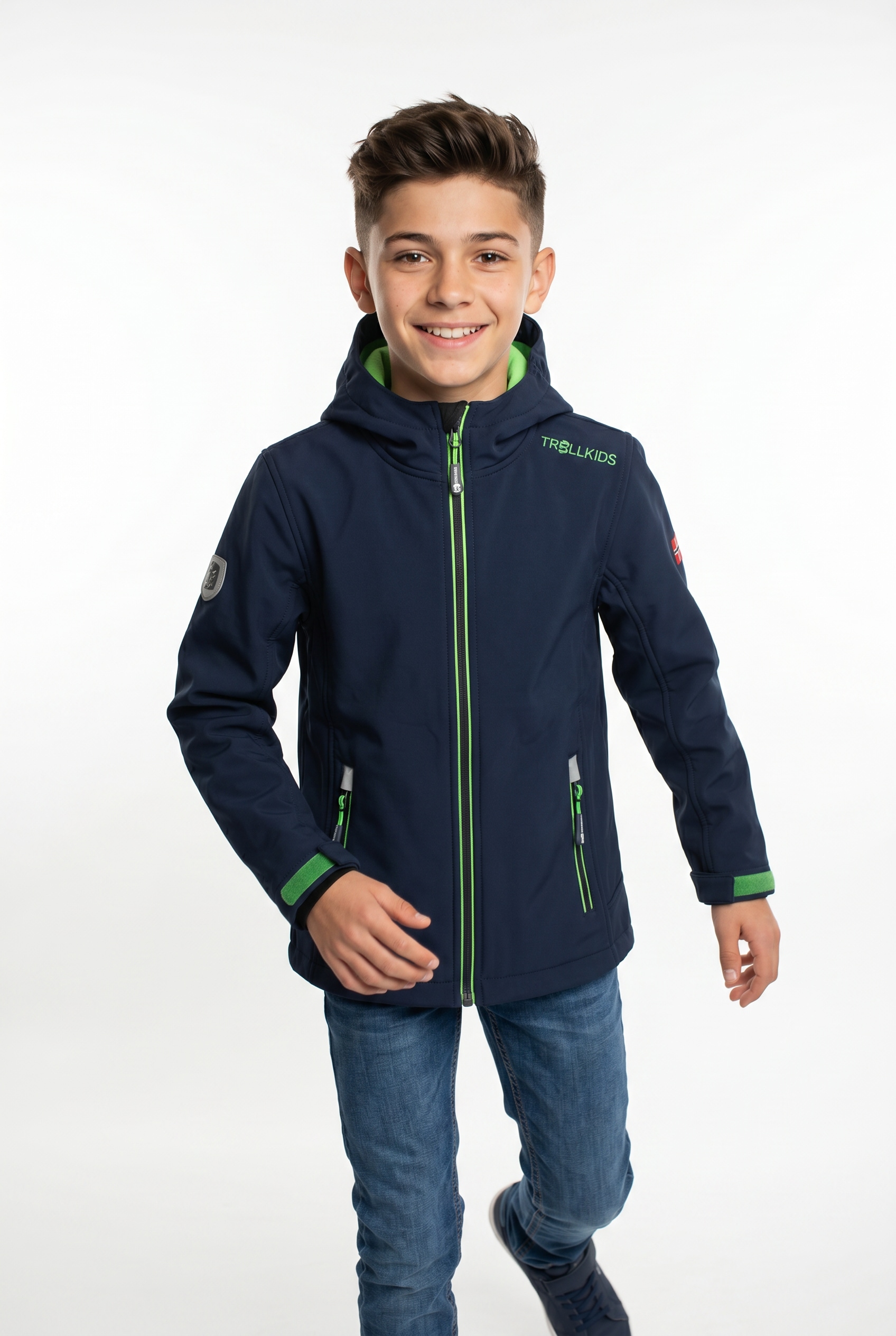 TROLLKIDS Softshelljacke »Kids Trollfjord Jacket« Langarm-Design, mit Reißverschluss, wärmeisolierend