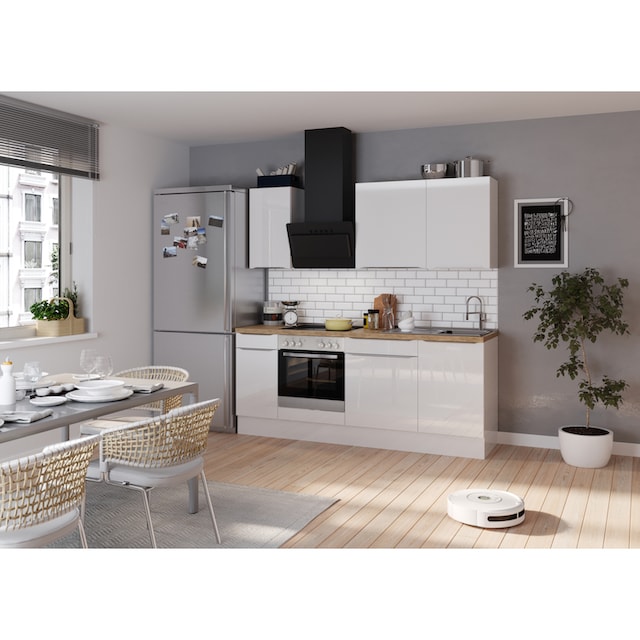 OPTIFIT Küchenzeile »Aken«, mit E-Geräten, Breite 210 cm auf Rechnung  kaufen