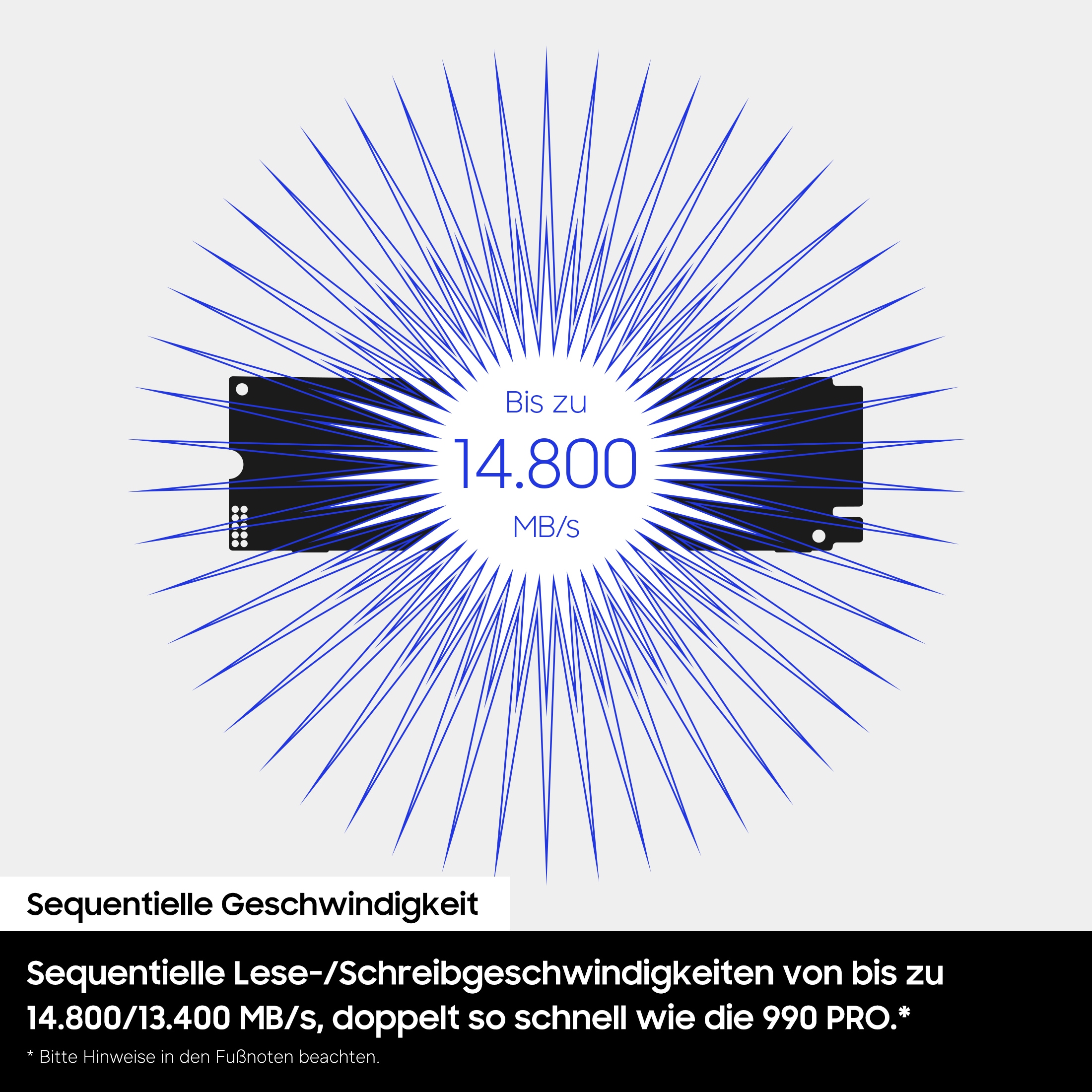 Samsung interne Gaming-SSD »9100 PRO SSD« 2,5 1 TB Anschluss PCI Express 5.0