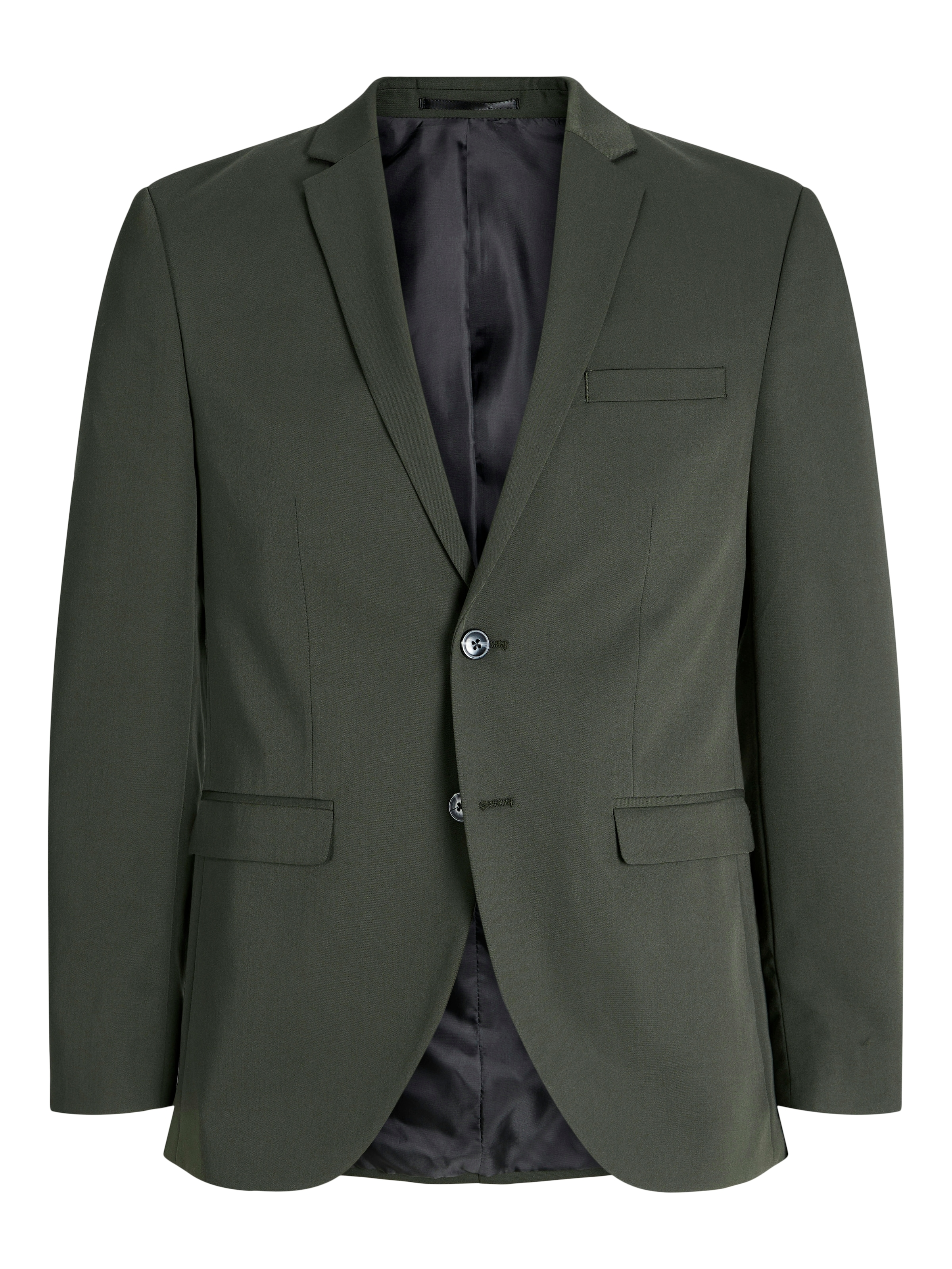 Jack & Jones Anzug »JPRFRANCO  Extra schmal, pflegeleicht, stilvoll mit fallendem Revers« Packung, 2 tlg. slim fit unifarben, modisch, slim fit, Kunstfaser
