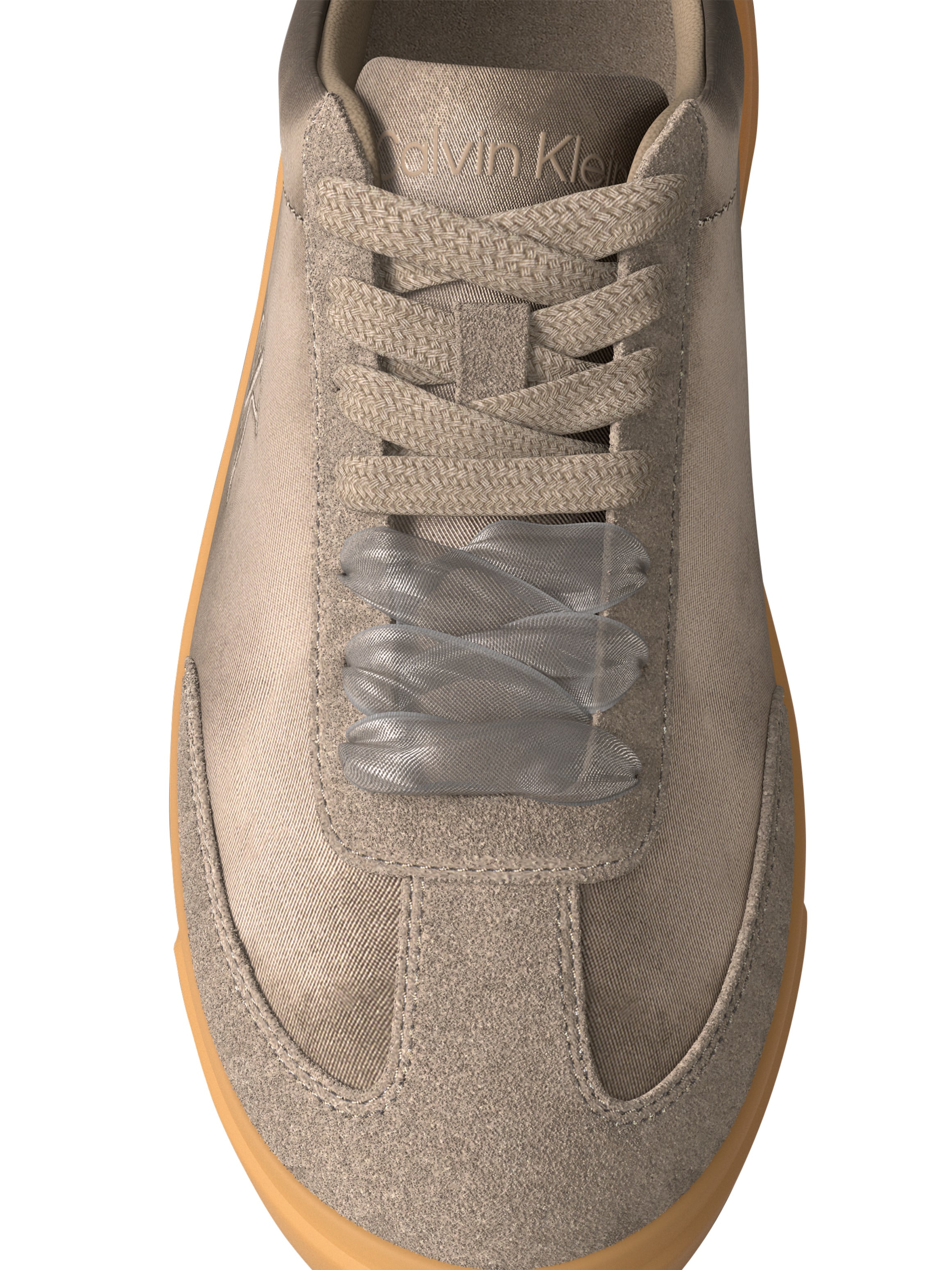 Calvin Klein Plateausneaker »LOW PRO CUPSOLE WT SATIN MIX«  Freizeitsneaker, Halbschuh mit zwei Schnürsenkelarten