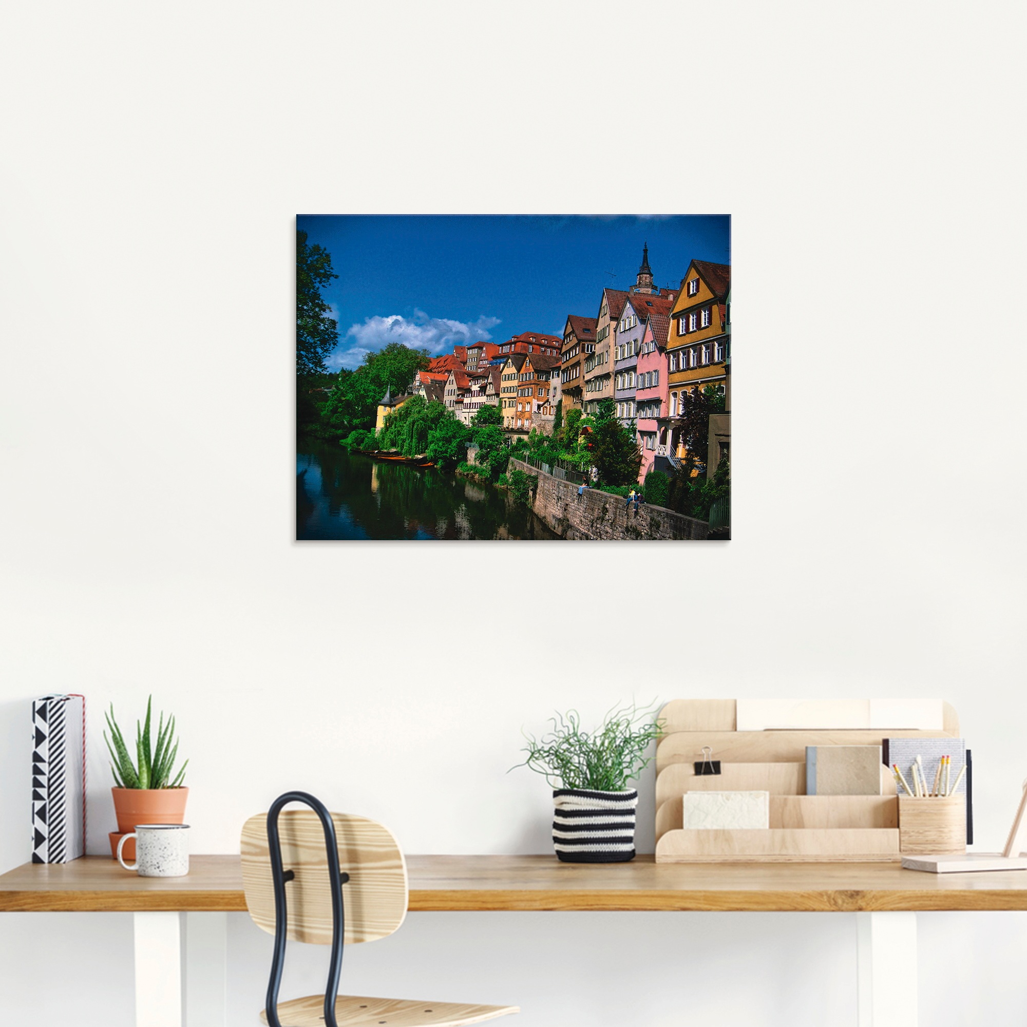 Artland Glasbild »Tübingen am Neckar«, Garten, (1 St.), in verschiedenen Größen
