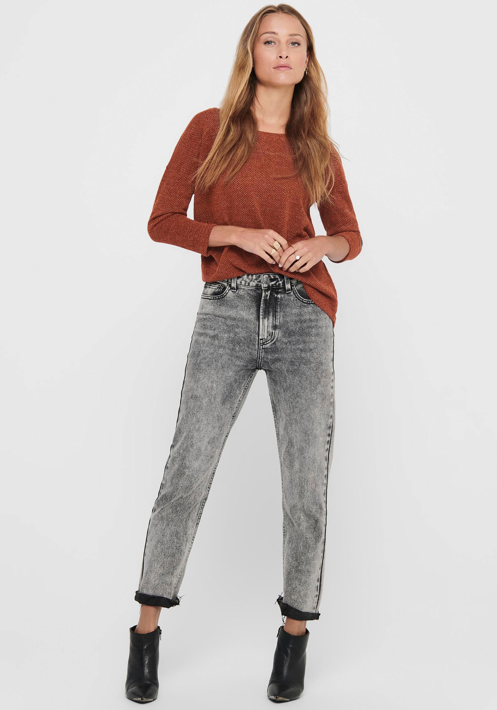 ONLY 3/4-Arm-Shirt »ONLALBA 3/4 TOP JRS NOOS«