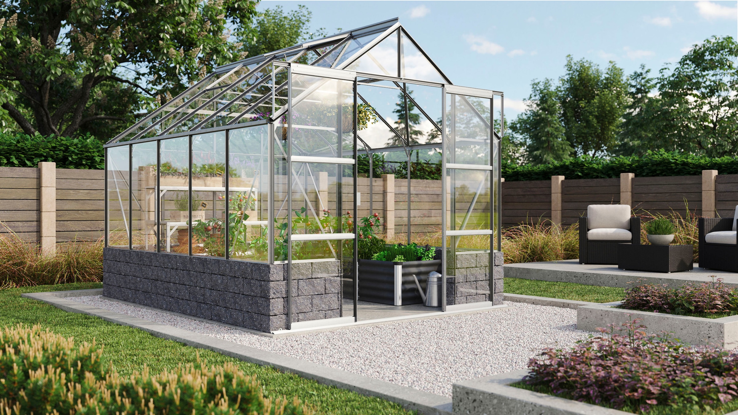 Vitavia Gewächshaus »Cassandra 8300« Alu-Profile, 3 mm Sicherheitsglas