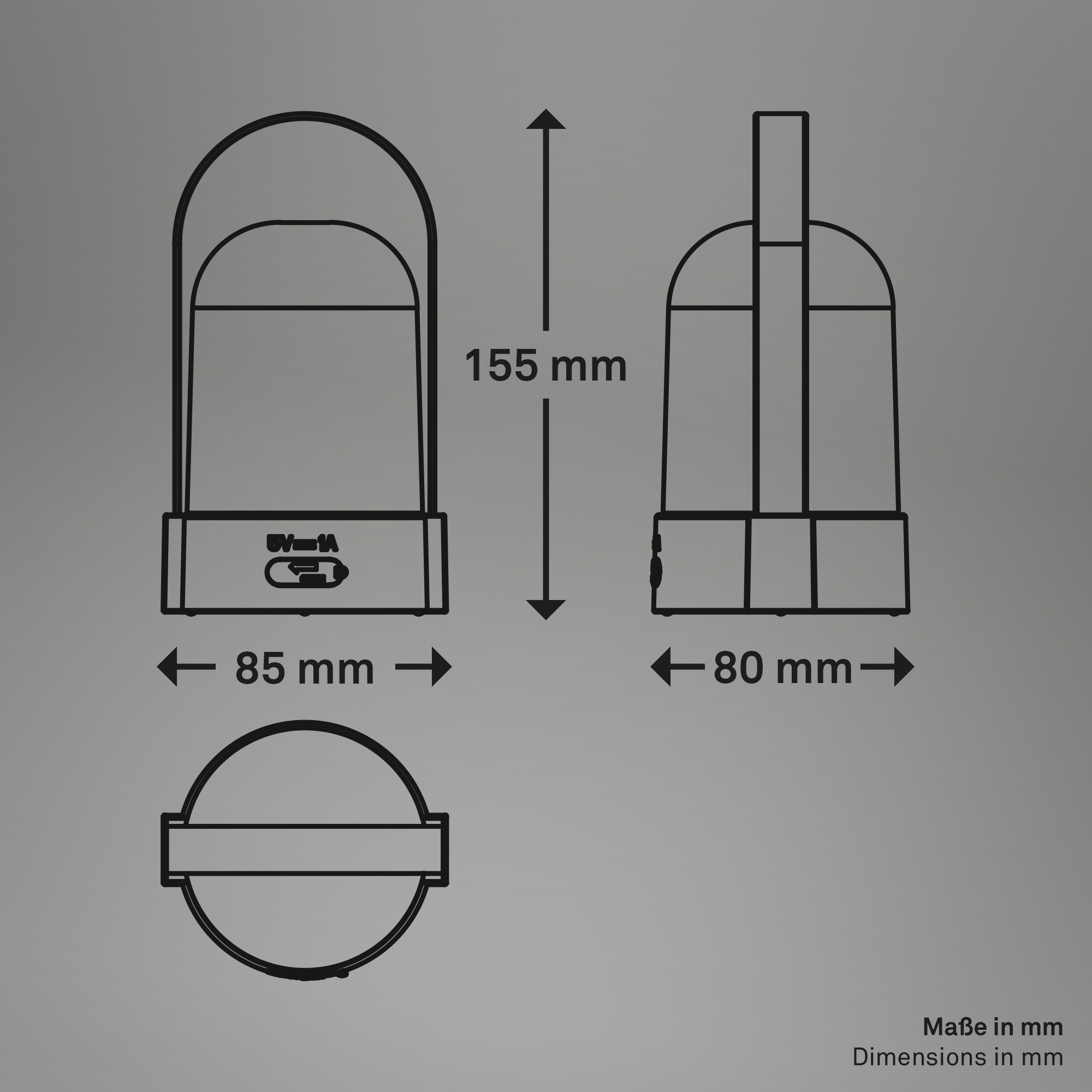 Briloner Leuchten LED Außen-Tischleuchte »ASA 7544013«
