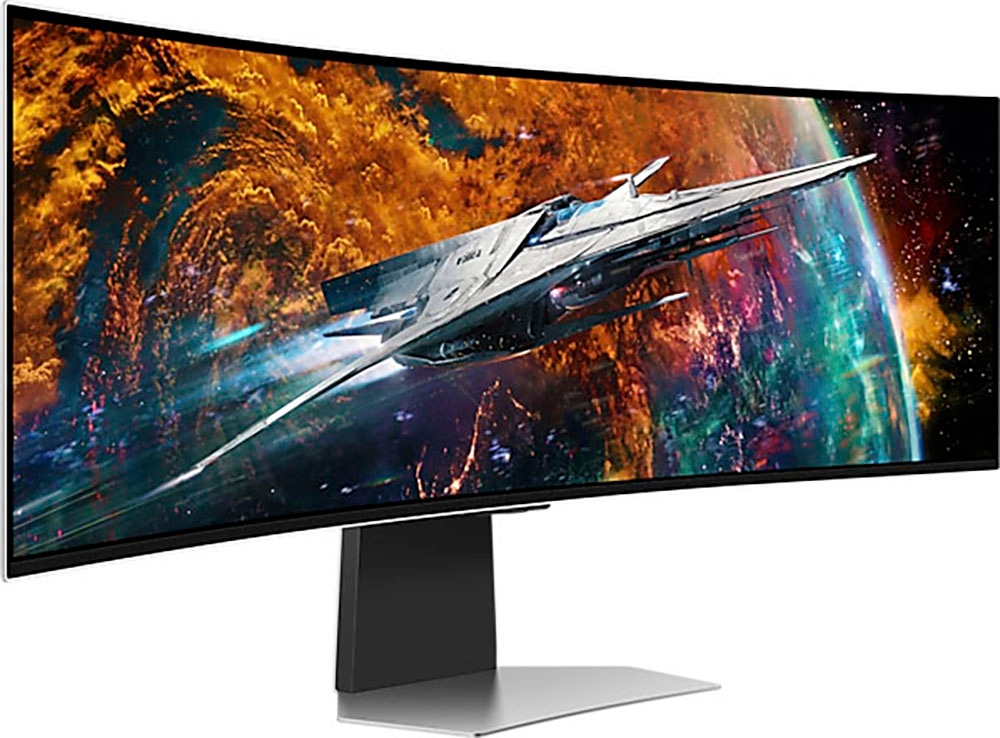 Samsung Curved-Gaming-OLED-Monitor »Odyssey OLED G9 S49CG954SU«, 124 cm/49 Zoll, 5120 x 1440 px, Quad HD, 0,03 ms Reaktionszeit, 240 Hz, 0.03ms (G/G)