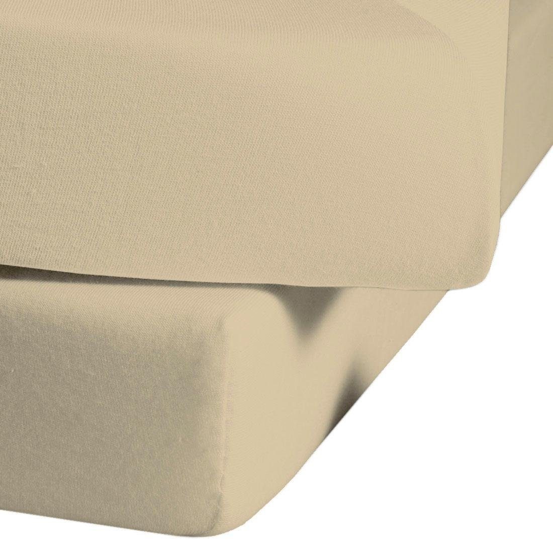 fleuresse Spannbettlaken »Jenny C aus feinfädigem Mako-Jersey« für Matratzen bis 23 cm Höhe