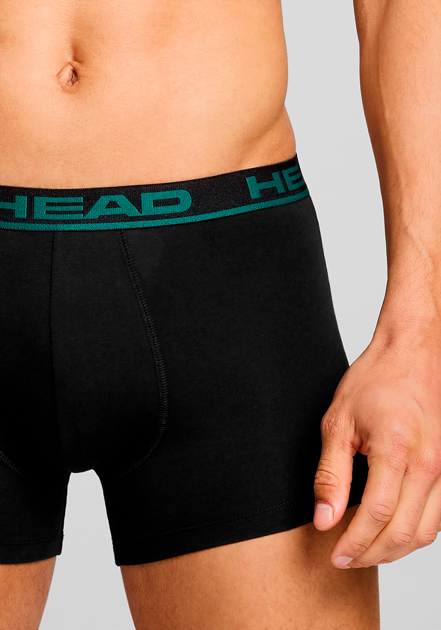 Head Boxershorts »HEAD BASIC BOXER 2P«, (2er Pack), mit elastischem Logobund