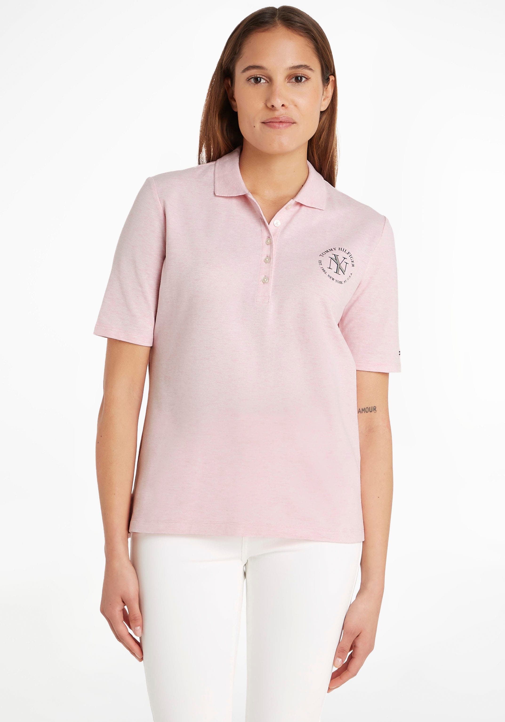 SS«, Markenlabel bei NYC ROUNDALL Hilfiger Hilfiger ♕ Tommy »REG Poloshirt Tommy POLO mit