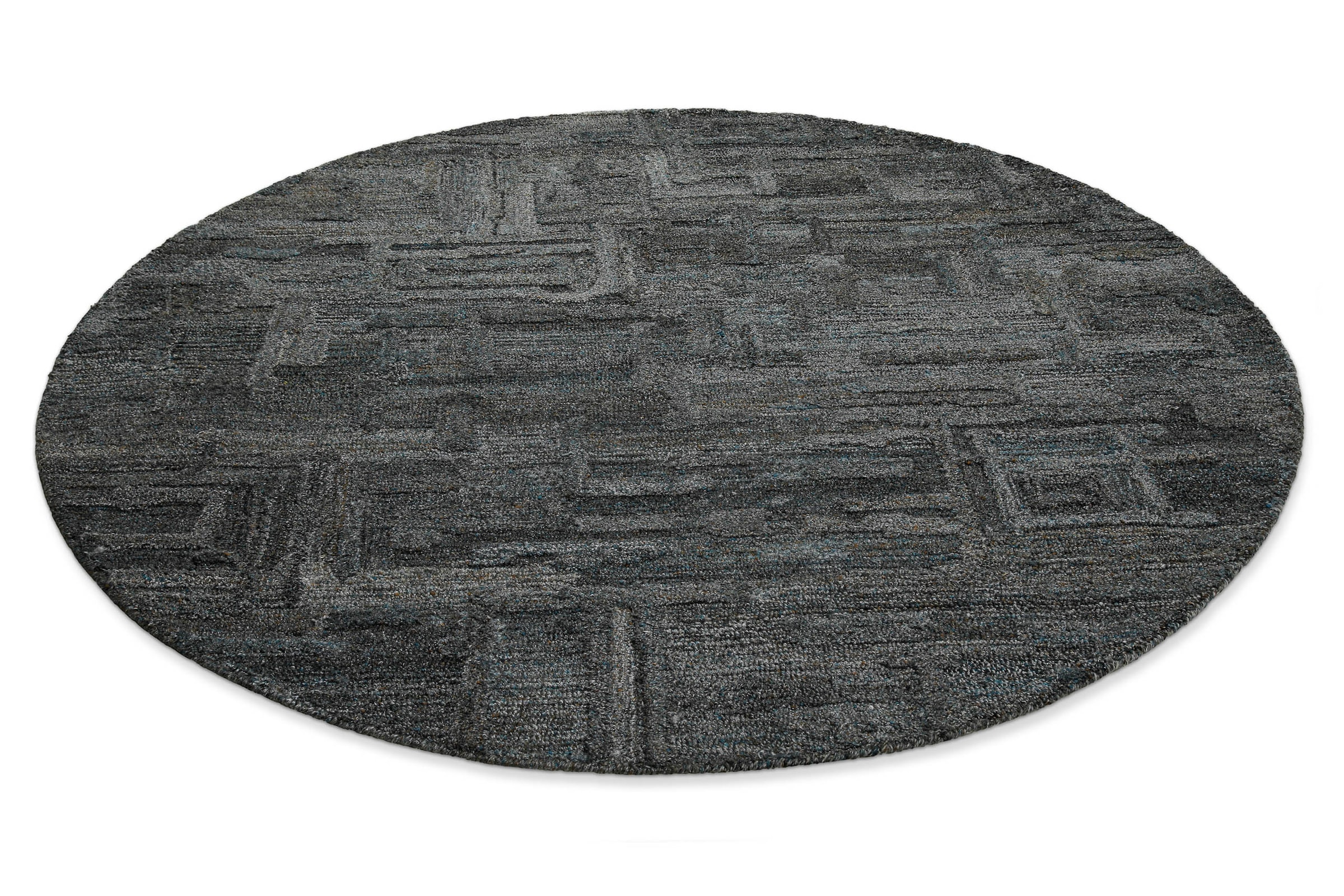 Wecon home Teppich »Hamptons FORTYTWO«, rund, 15 mm Höhe, Kurzflor, Wohnzimmer, Schlafzimmer, elegant, geometrisches Design
