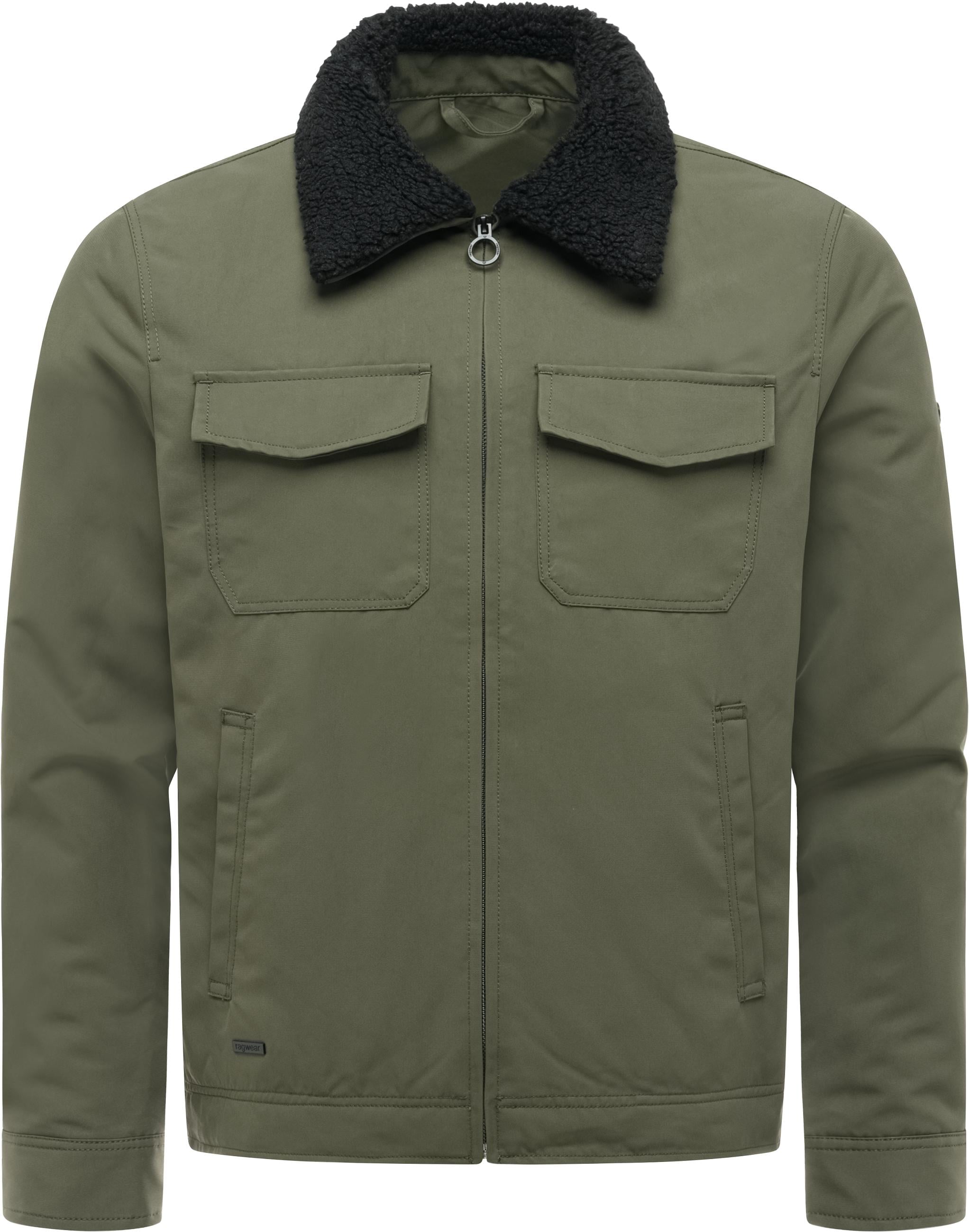 Ragwear Outdoorjacke »Outdoorjacke Dyphner Warm Y« ohne Kapuze Warme Herren Winterjacke mit Teddyfleece-Kragen