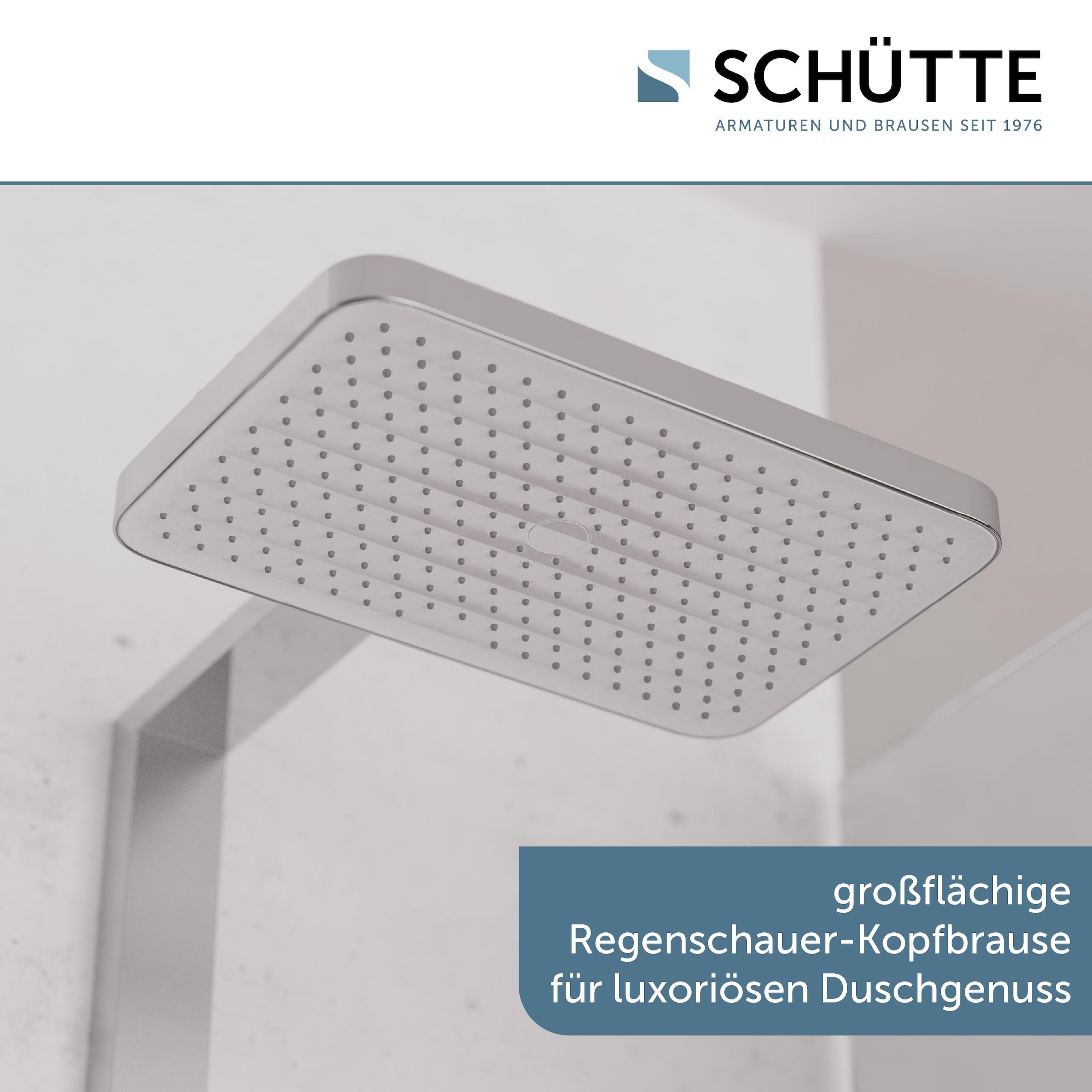 Schütte Brausegarnitur »LA PALMA«, (Komplett-Set), Regendusche, mit Antikalk-Beschichtung, wassersparend