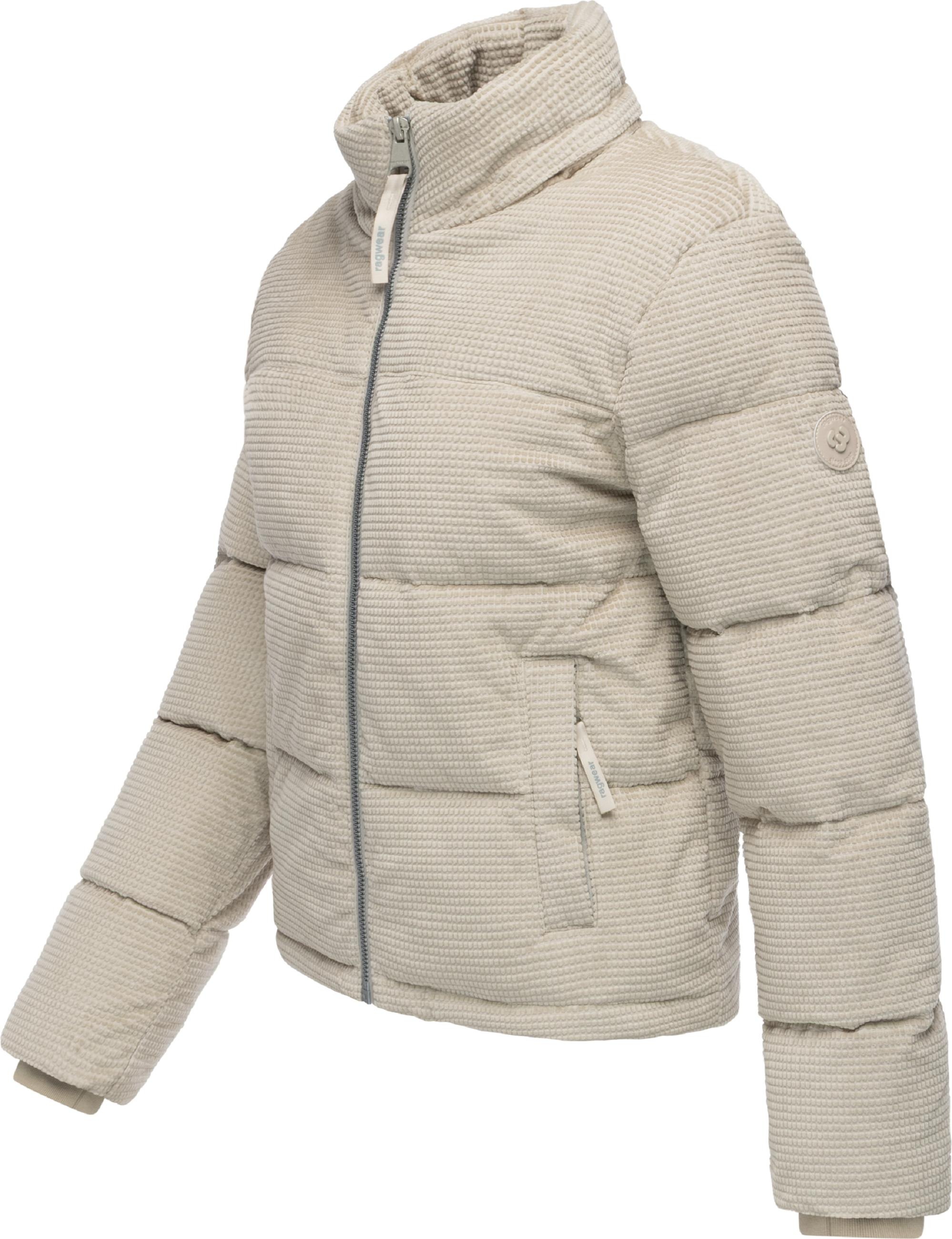 Ragwear Steppjacke »Steppjacke Roobie Cordy« mit Kapuze Wasserdichte Winterjacke aus Kord mit abnehmbarer Kapuze
