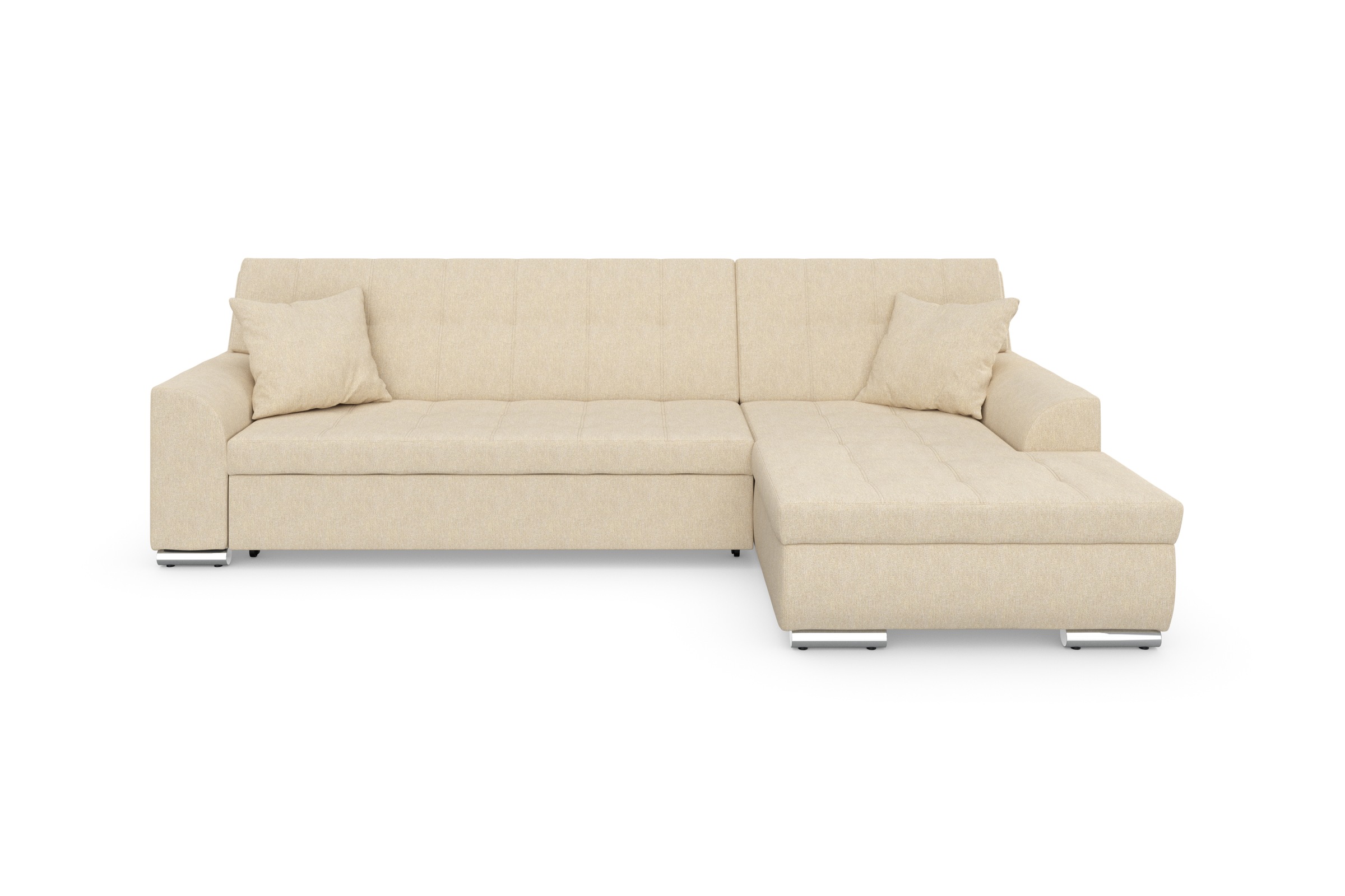 DOMO collection Ecksofa Treviso, wahlweise mit Bettfunktion, incl. Zierkissen