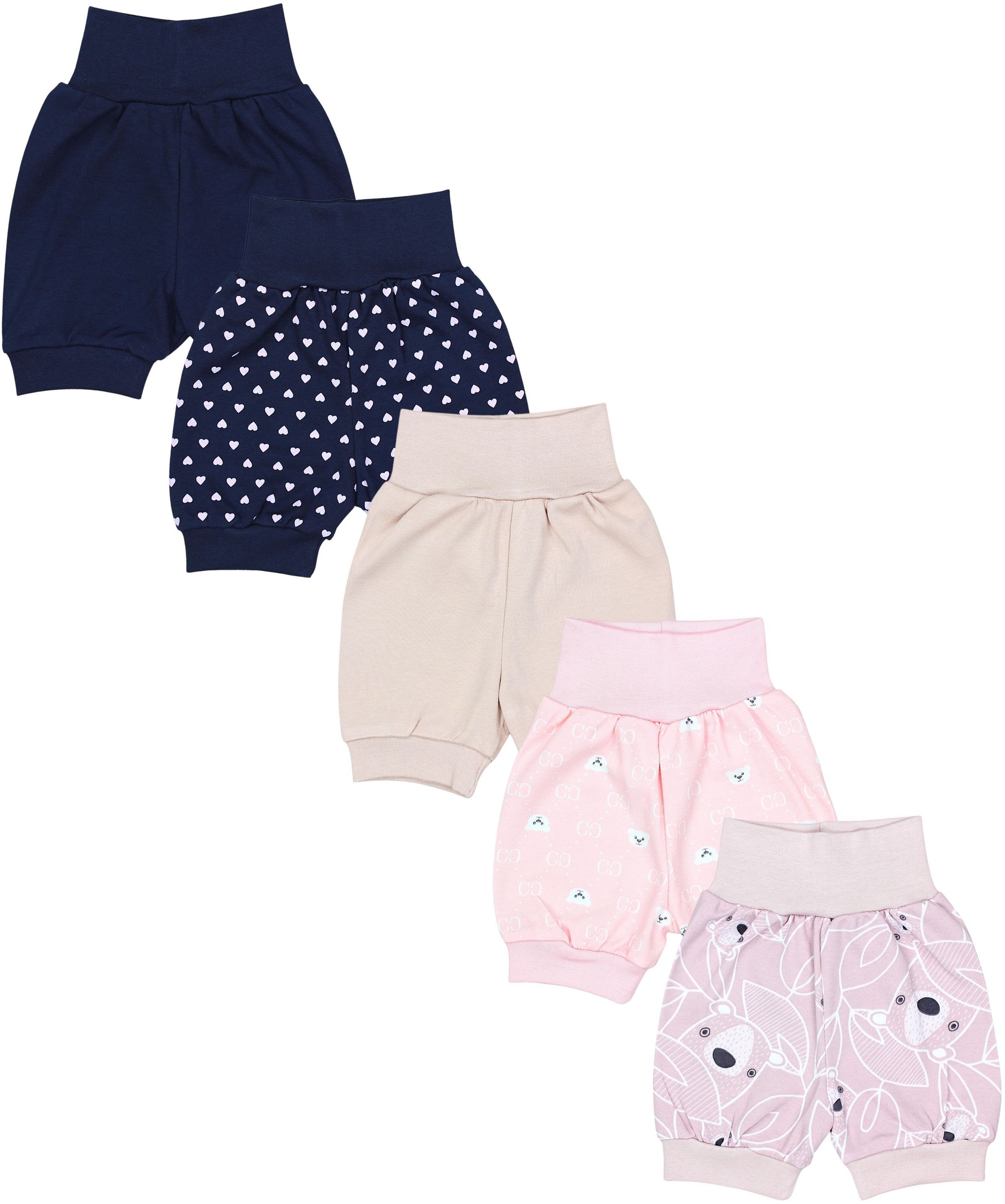 TupTam Pumphose »Pumphose Baby Mädchen Sommershorts 5er Set«