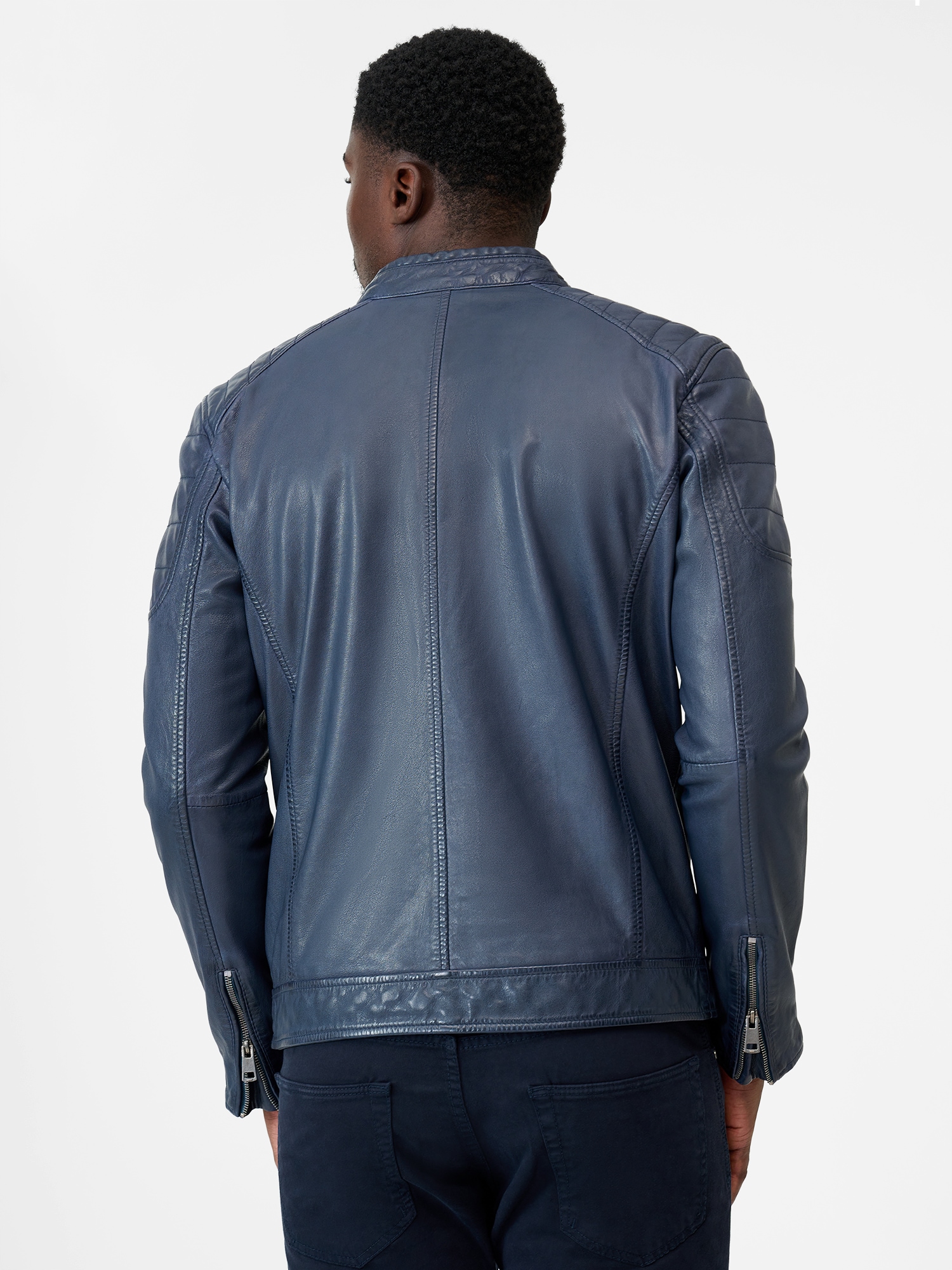 RICANO Bikerjacke »Lederjacke Gerard« Handgefertigt aus echtem Leder