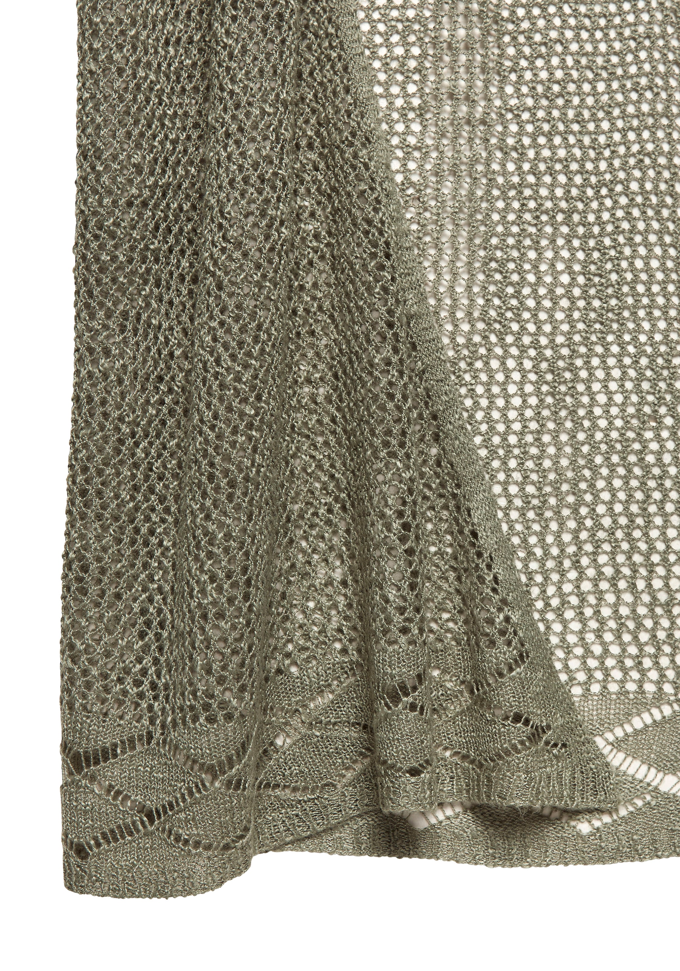 s.Oliver Strickjacke, mit Ajourmuster, Häkeloptik, Strandmode