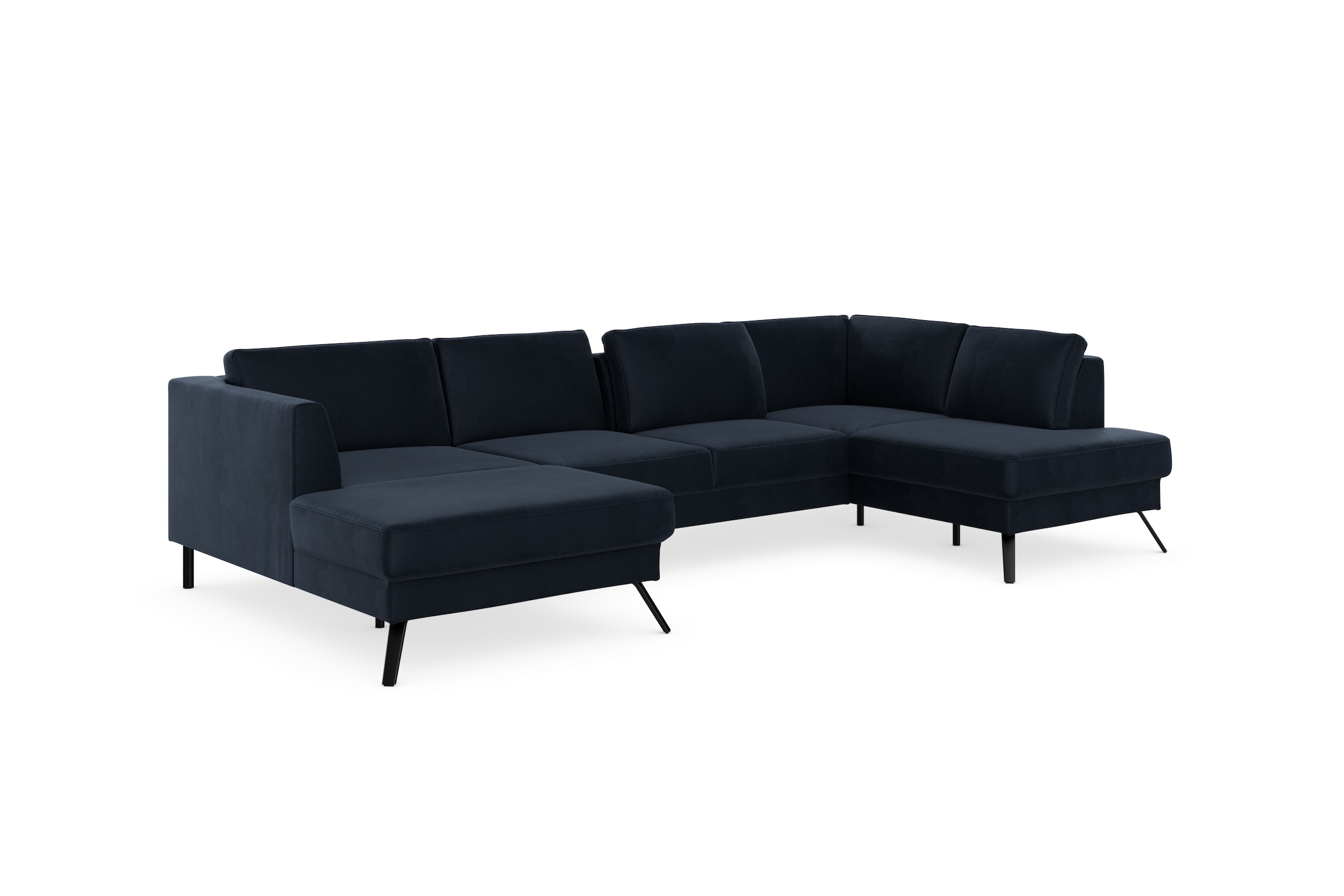 sit&more Wohnlandschaft »Lindholm U-Form«, mit Sitztiefenverstellung und Federkern