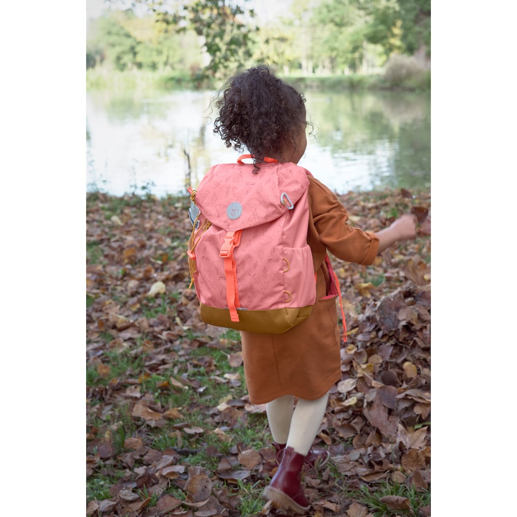 LÄSSIG Kinderrucksack »Adventure, rose, Big Backpack«, inkl. thermoisolierter Sitzunterlage; aus recyceltem Material