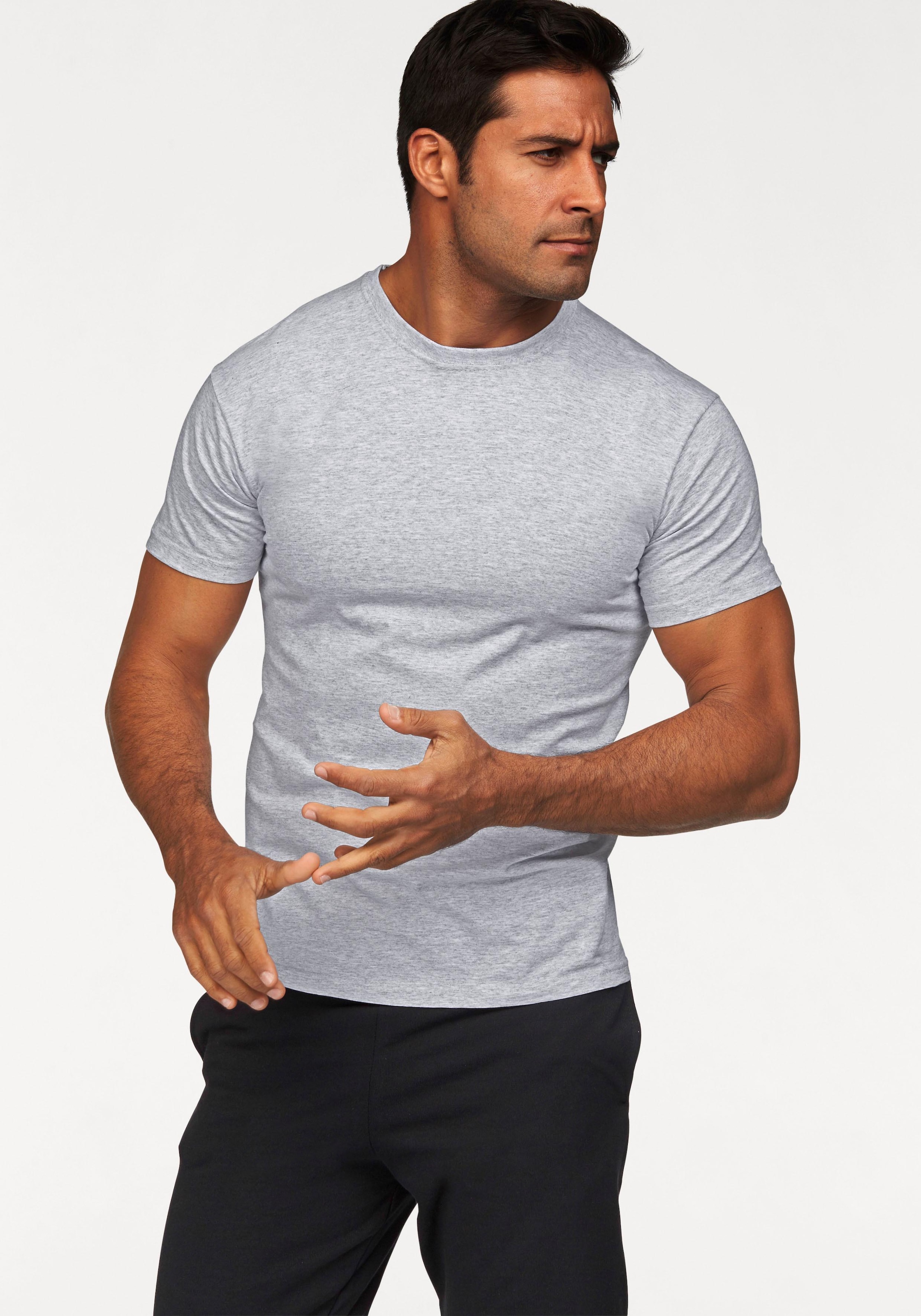 Fruit of the Loom T-Shirt, (Packung, 2 tlg.), aus reiner Baumwolle