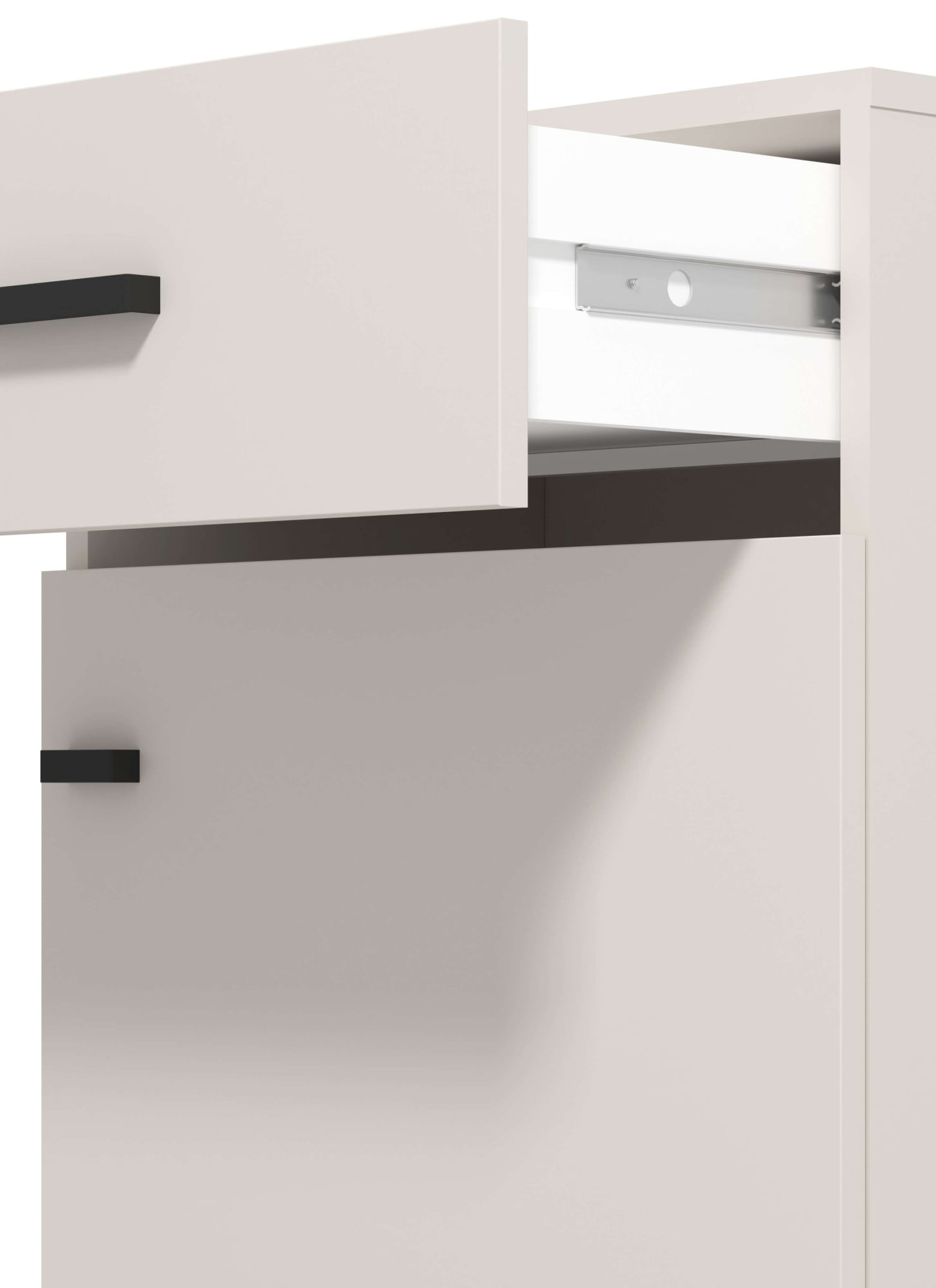 Home affaire Schuhkommode »Rathlin Schuhschrank, Schuhregal, für ca. 6 Paar Schuhe« zwei Regale und eine Schublade, Gesamtbreite 51,5 cm