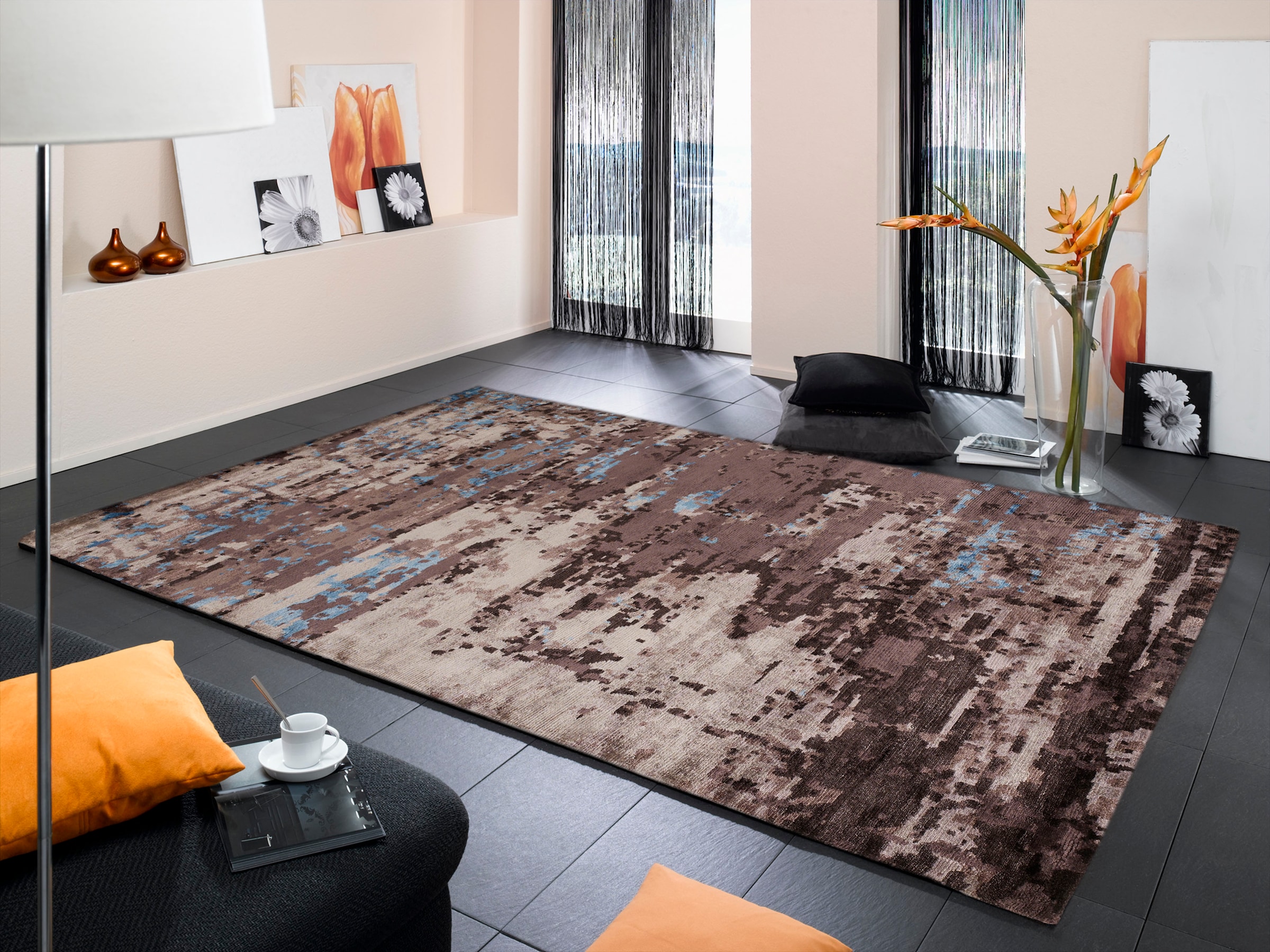 Musterring Teppich »ANGELES PILANO«, rechteckig, 10 mm Höhe, exlcusive MUSTERRING DELUXE COLLECTION, Bambus-Viskose feine Knüpfung