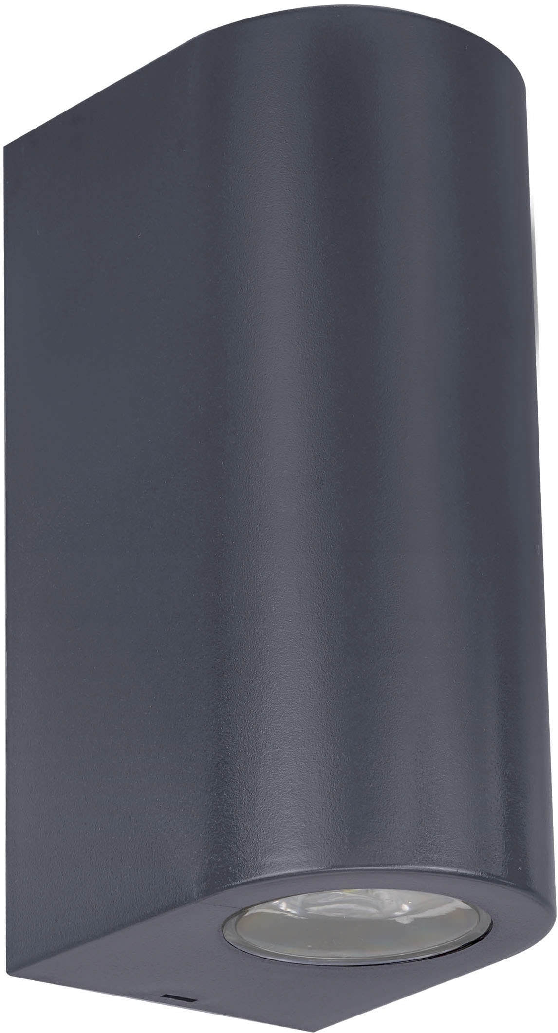 näve Außen-Wandleuchte »Alecto« GU10 1 Stk. zylindrische Form, schwarz, 2 x GU10 excl. Leuchtmittel, H: 15,5cm