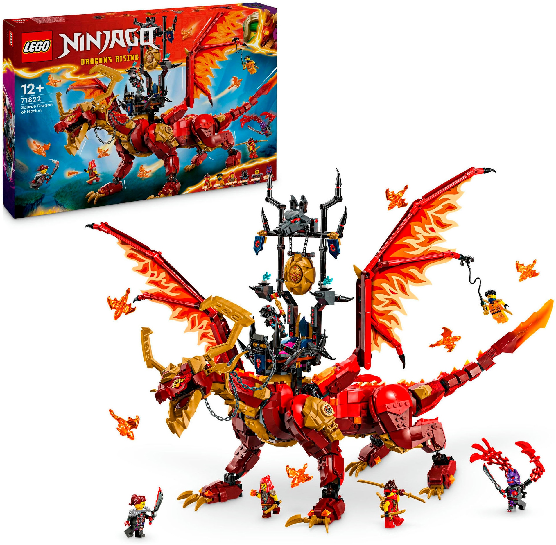 Konstruktionsspielsteine »Quelldrache der Bewegung (71822), LEGO Ninjago«, (1716 St.),...