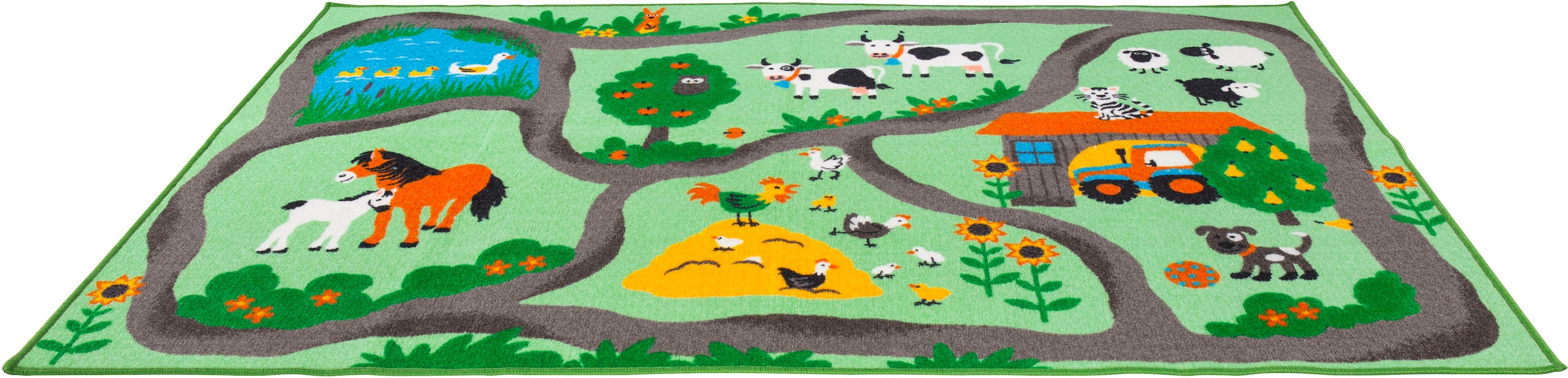 Andiamo Kinderteppich »Farmstead«, rechteckig, Spiel- und Straßenteppich, Motiv Bauernhof, Kinderzimmer