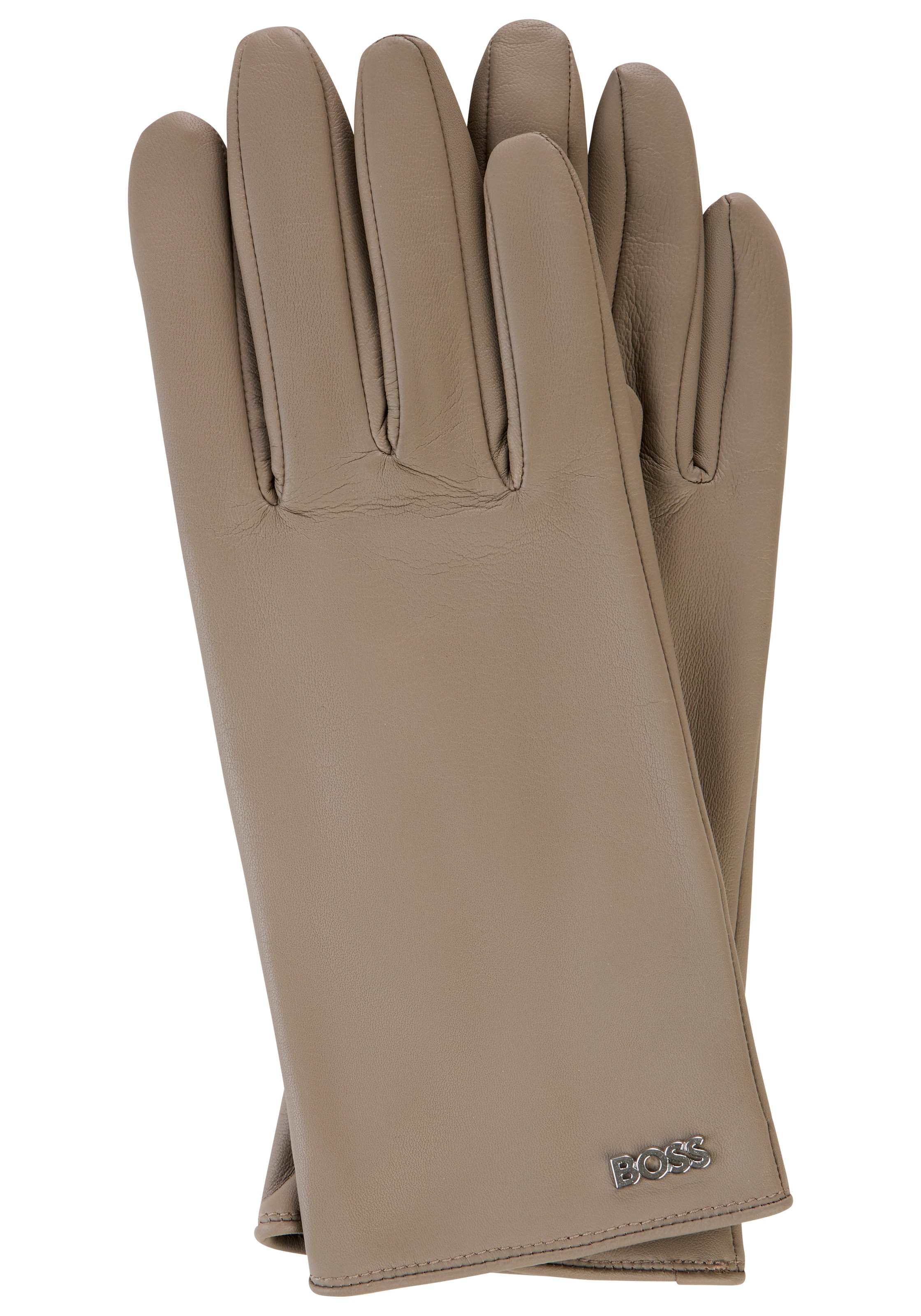 BOSS Lederhandschuhe »Gueen ME« mit Touch Tech Fingertips