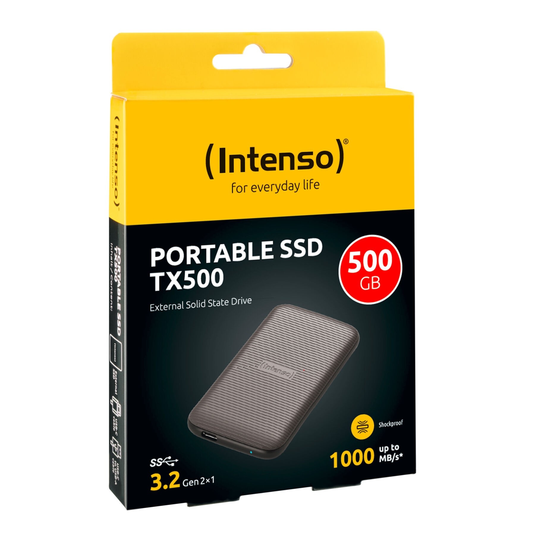 Intenso externe SSD »Lesen/Schreiben bis zu 1000 MB/s/500GB«