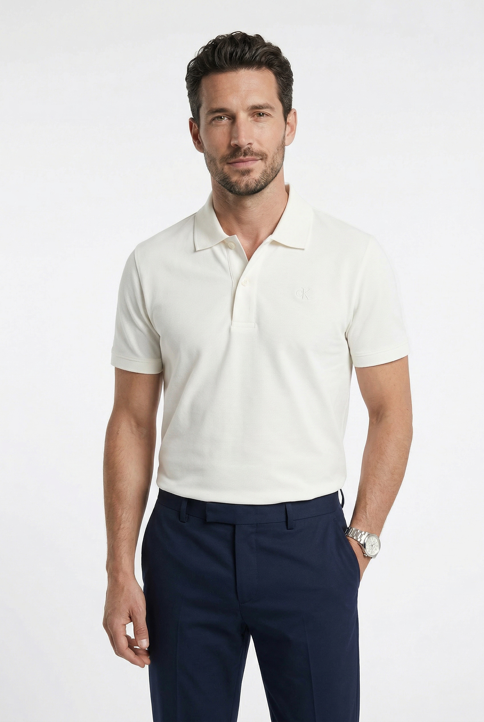 Calvin Klein Jeans Poloshirt »SOLID PIQUE POLO SS« Regular fit mit Polokragen
